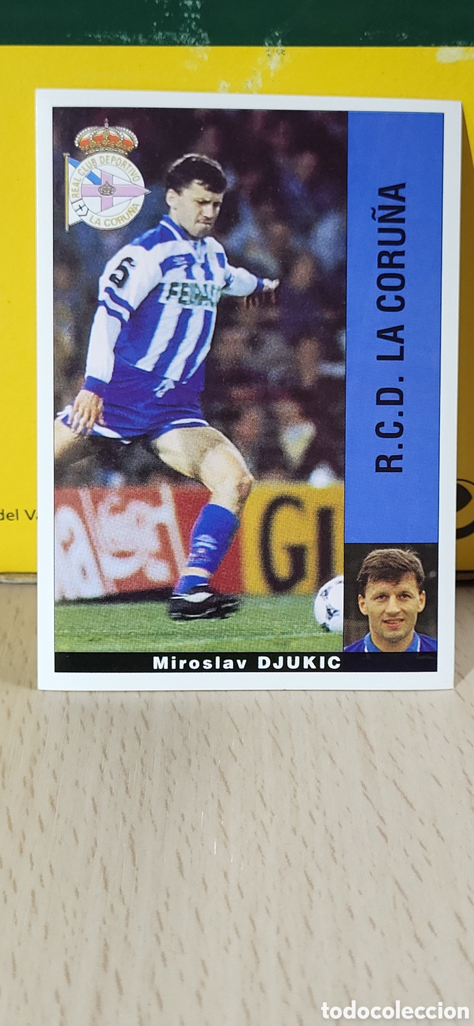 Fu&szlig;ball-Sticker: MIROSLAV DJUKIC R.C.D. LA CORU&Ntilde;A LIGA 95 96 DE FUTBOL PROFESIONAL PANINI