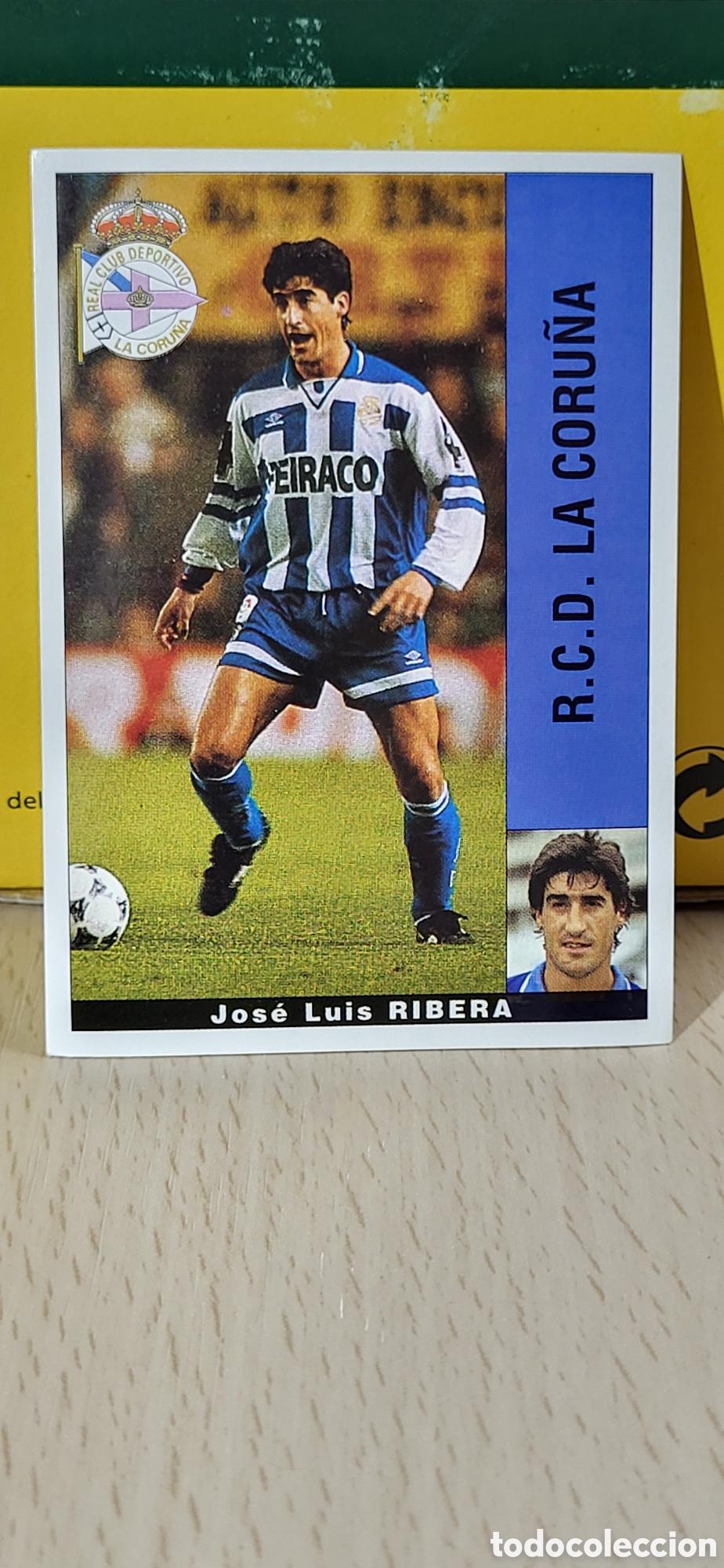 Fu&szlig;ball-Sticker: JOSE LUIS RIBERA R.C.D. LA CORU&Ntilde;A LIGA 95 96 DE FUTBOL PROFESIONAL PANINI