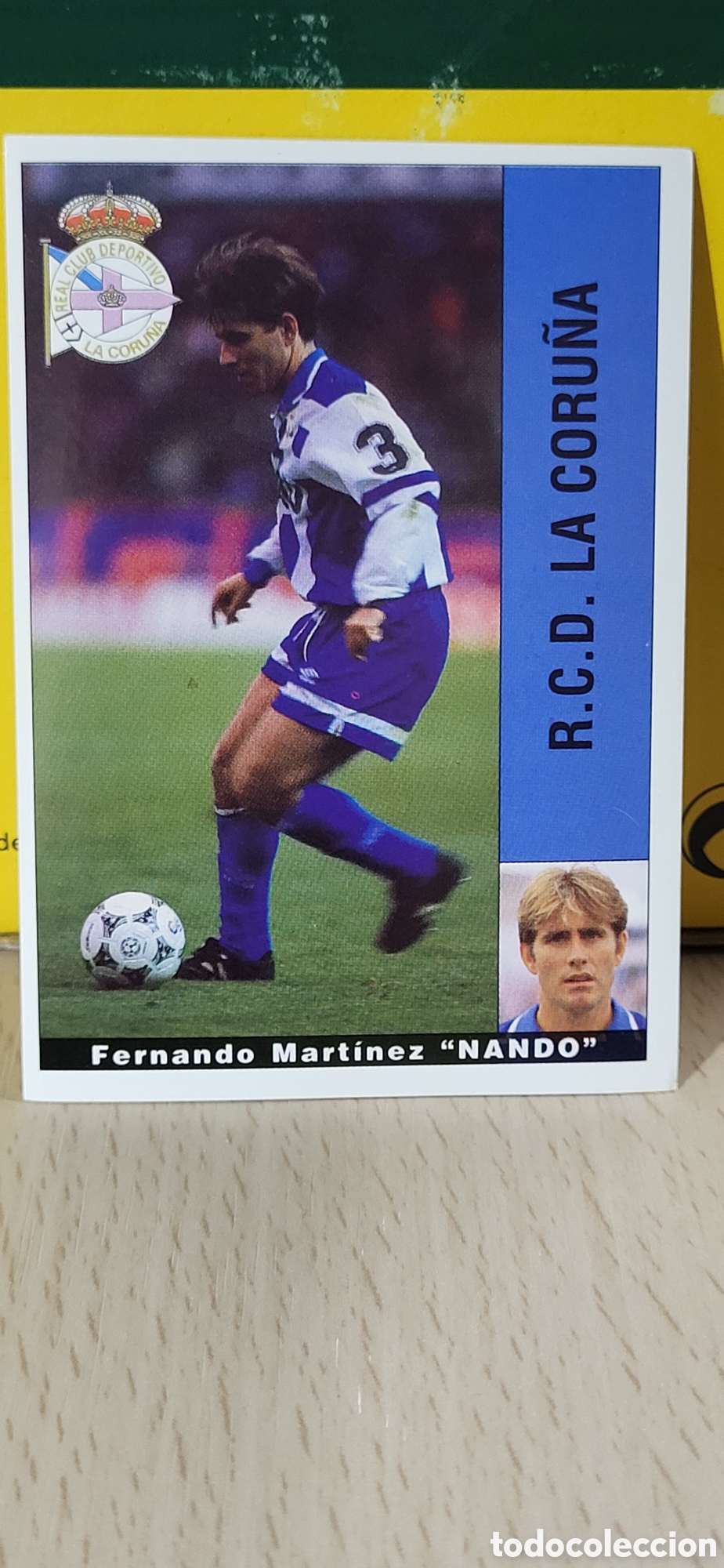 Fu&szlig;ball-Sticker: FERNANDO MARTINEZ NANDO R.C.D. LA CORU&Ntilde;A LIGA 95 96 DE FUTBOL PROFESIONAL PANINI