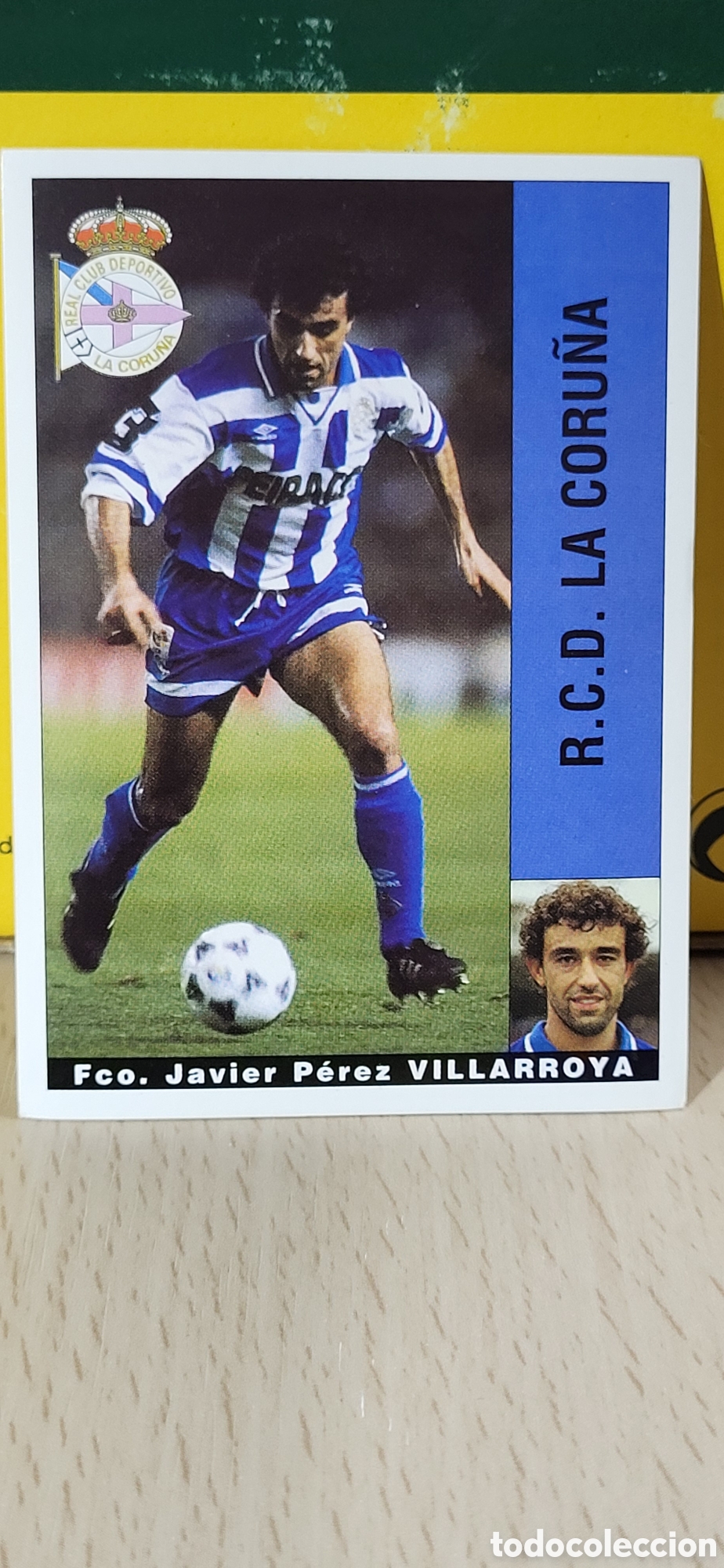Cromos de F&uacute;tbol: FRANCISCO JAVIER PEREZ VILLARROYA R.C.D. LA CORU&Ntilde;A LIGA 95 96 DE FUTBOL PROFESIONAL PANINI