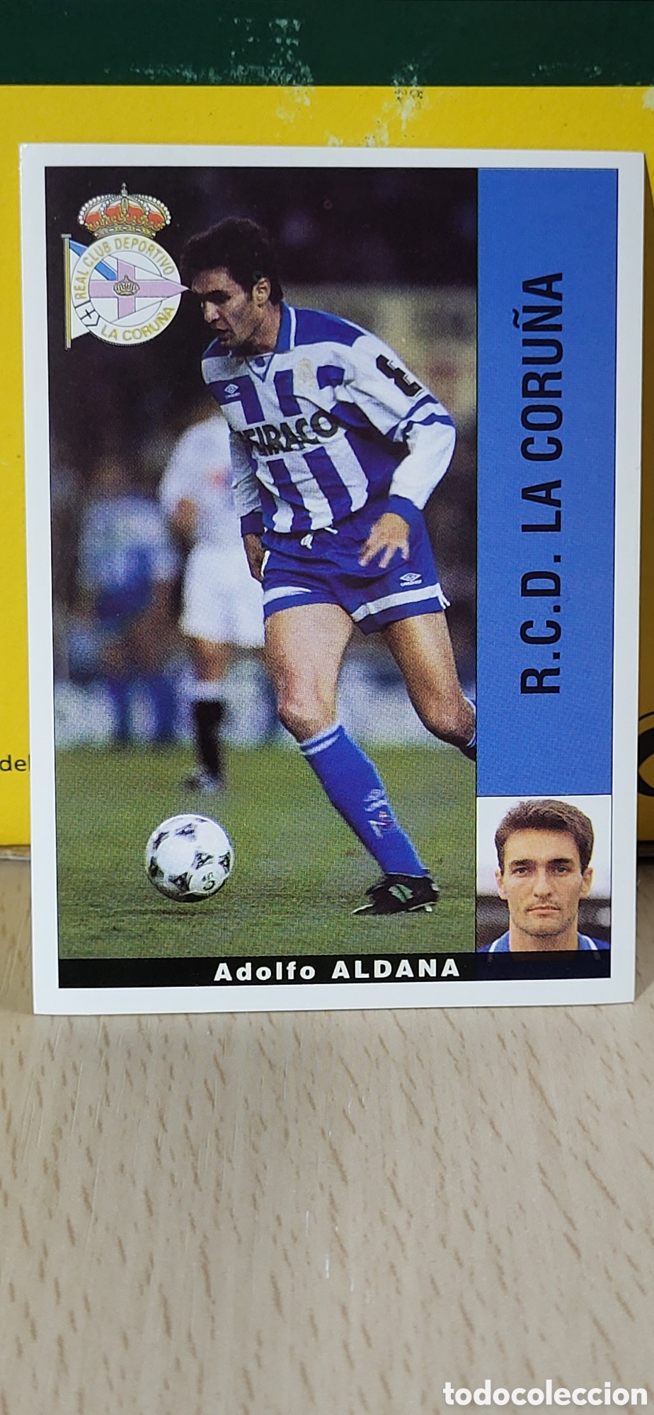 Cromos de F&uacute;tbol: ADOLFO ALDANA R.C.D. LA CORU&Ntilde;A LIGA 95 96 DE FUTBOL PROFESIONAL PANINI