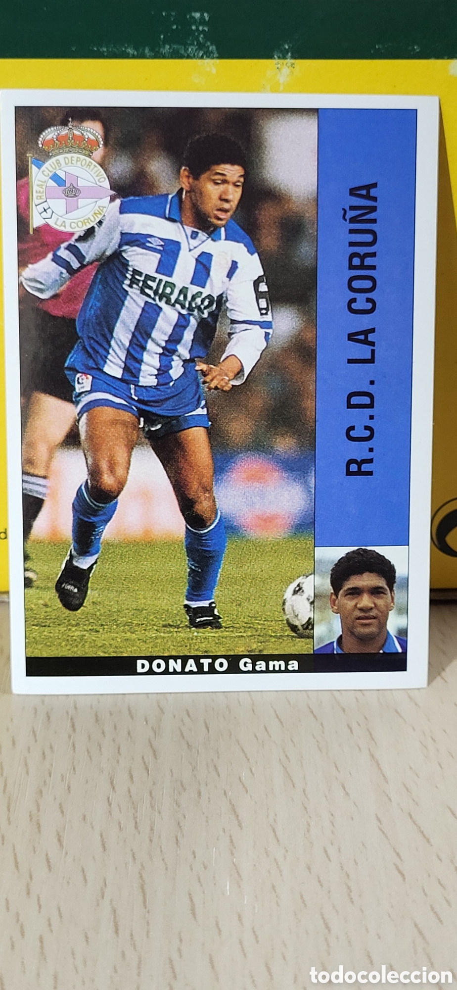 Fu&szlig;ball-Sticker: DONATO GAMA R.C.D. LA CORU&Ntilde;A LIGA 95 96 DE FUTBOL PROFESIONAL PANINI