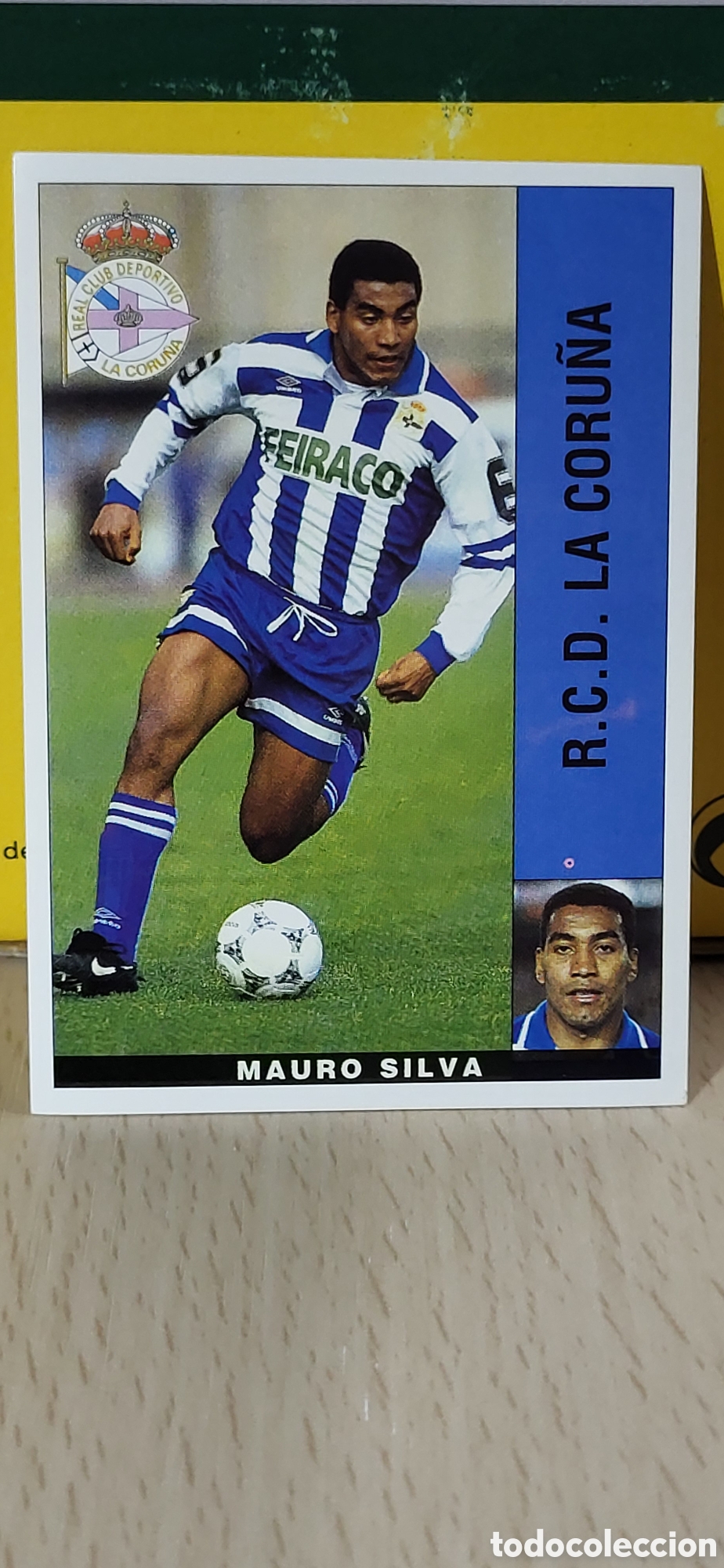 Fu&szlig;ball-Sticker: MAURO SILVA R.C.D. LA CORU&Ntilde;A LIGA 95 96 DE FUTBOL PROFESIONAL PANINI
