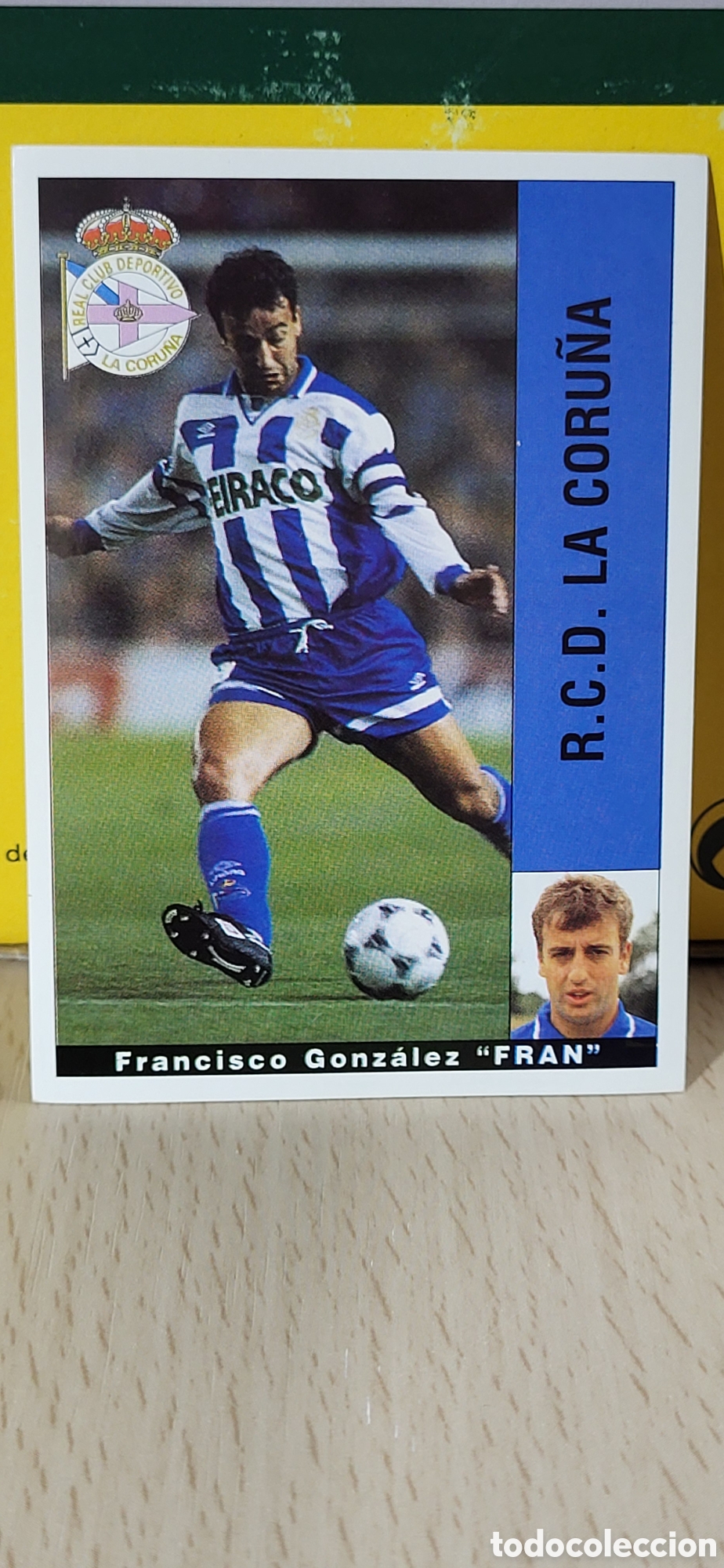 Fu&szlig;ball-Sticker: FRANCISCO GONZALEZ FRAN R.C.D. LA CORU&Ntilde;A LIGA 95 96 DE FUTBOL PROFESIONAL PANINI