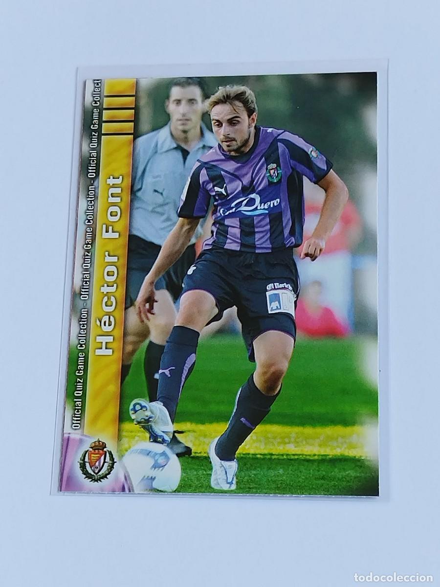 Cromos de F&uacute;tbol: H&Eacute;CTOR FORT #419 REAL VALLADOLID - MUNDICROMO FICHAS QUIZ GAME LA LIGA 2009 2010 - MC SPORT 09 10