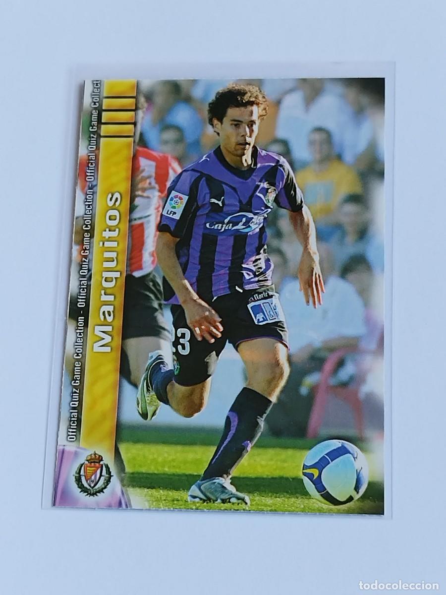 Cromos de F&uacute;tbol: MARQUITOS #425 REAL VALLADOLID - MUNDICROMO FICHAS QUIZ GAME LA LIGA 2009 2010 - MC SPORT 09 10