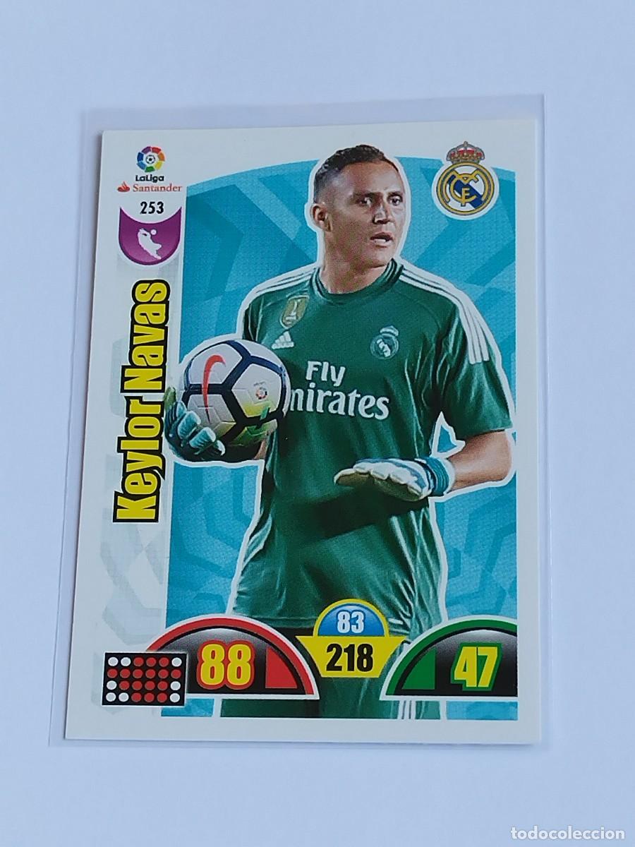 Cromos de F&uacute;tbol: KEYLOR NAVAS #253 REAL MADRID - ADRENALYN XL LA LIGA SANTANDER 2017 2018 - PANINI 17 18 CROMO FUTBOL