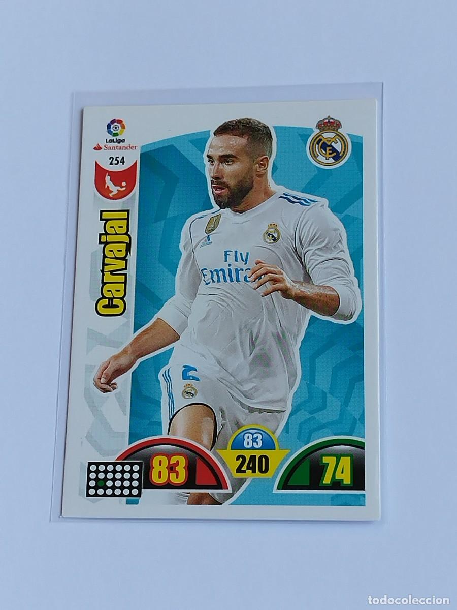 Cromos de F&uacute;tbol: CARVAJAL #254 REAL MADRID - ADRENALYN XL LA LIGA SANTANDER 2017 2018 - PANINI 17 18 CROMO FUTBOL
