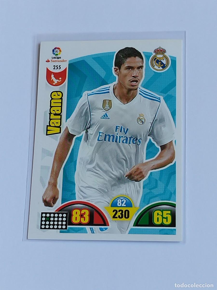 Cromos de F&uacute;tbol: VARANE #255 REAL MADRID - ADRENALYN XL LA LIGA SANTANDER 2017 2018 - PANINI 17 18 CROMO FUTBOL