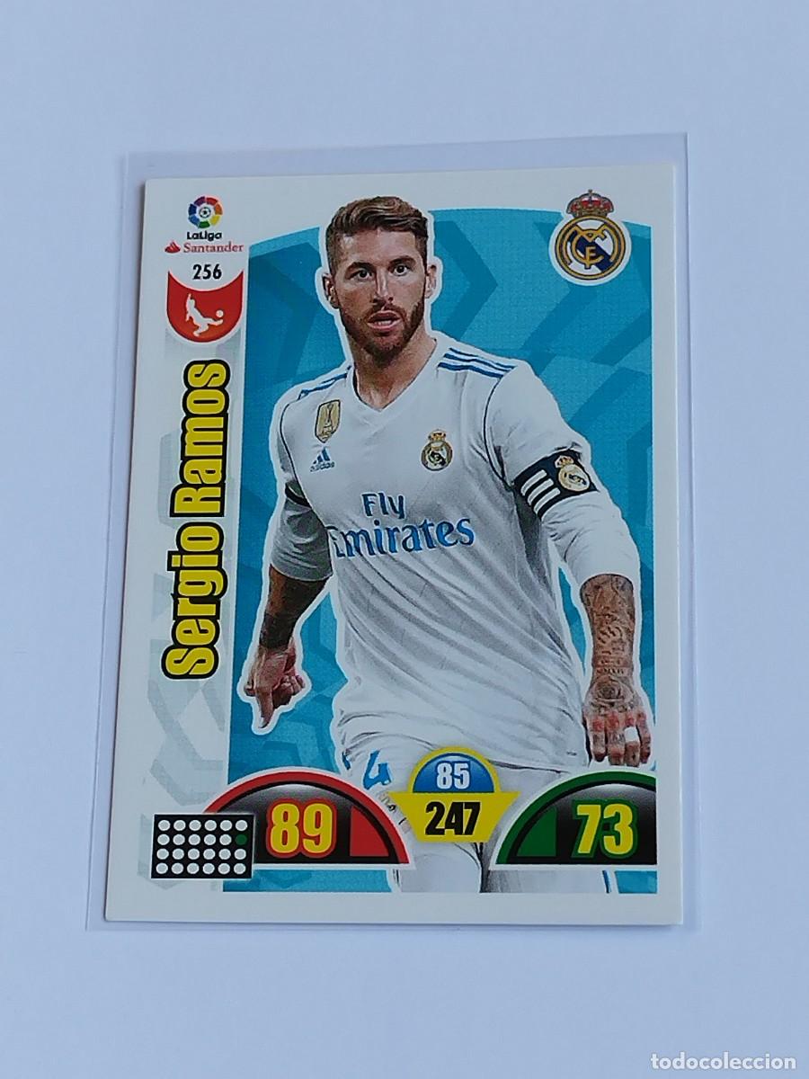 Cromos de F&uacute;tbol: SERGIO RAMOS #256 REAL MADRID - ADRENALYN XL LA LIGA SANTANDER 2017 2018 - PANINI 17 18 CROMO FUTBOL