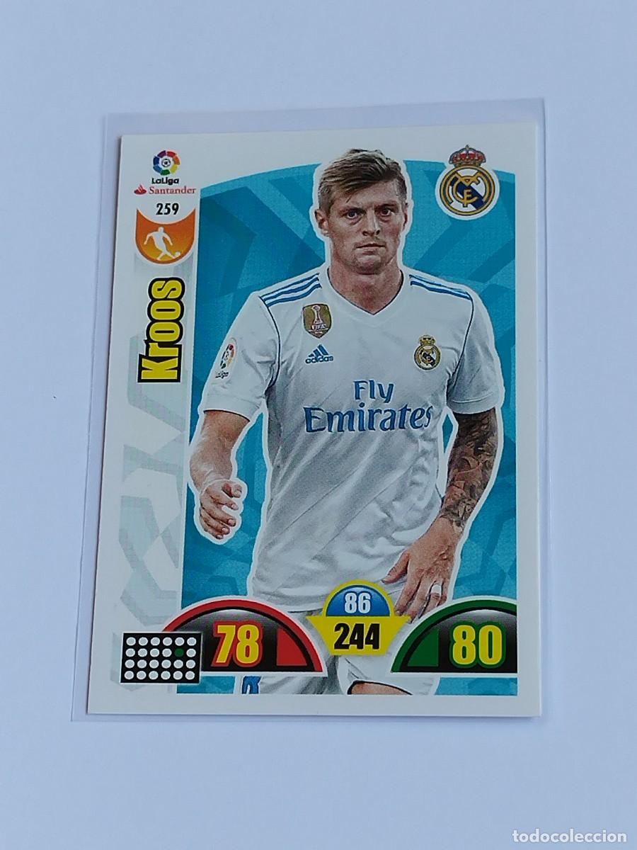 Cromos de F&uacute;tbol: KROOS #259 REAL MADRID - ADRENALYN XL LA LIGA SANTANDER 2017 2018 - PANINI 17 18 CROMO FUTBOL