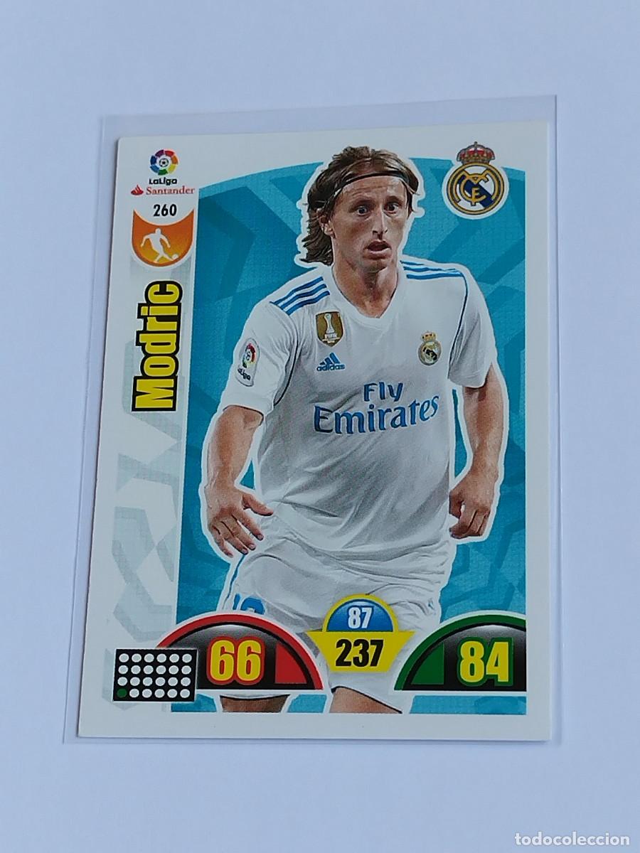 Cromos de F&uacute;tbol: MODRIC #260 REAL MADRID - ADRENALYN XL LA LIGA SANTANDER 2017 2018 - PANINI 17 18 CROMO FUTBOL
