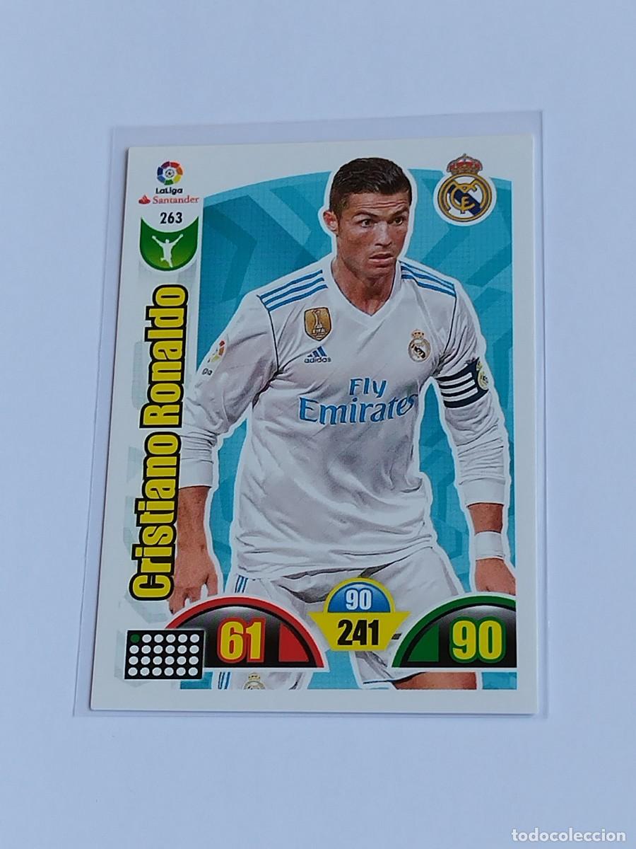 Cromos de Futebol: CRISTIANO RONALDO #263 REAL MADRID - ADRENALYN XL LA LIGA SANTANDER 2017 2018 - PANINI 17 18 CROMO