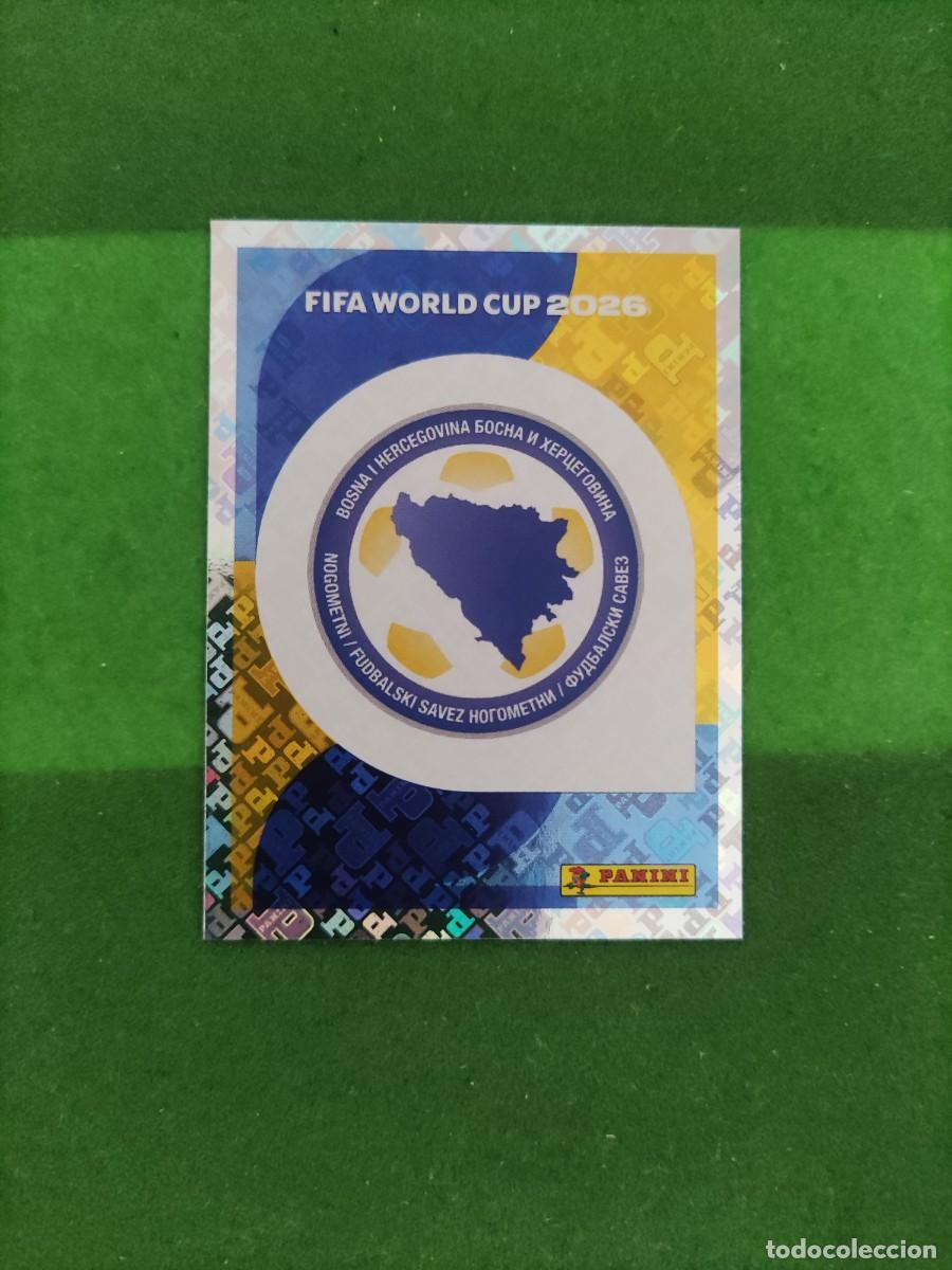 Cromos de F&uacute;tbol: Escudo Bosnia Herzegovina BIH 1 Sticker Mundial 2026 FIFA World Cup / Sin pegar