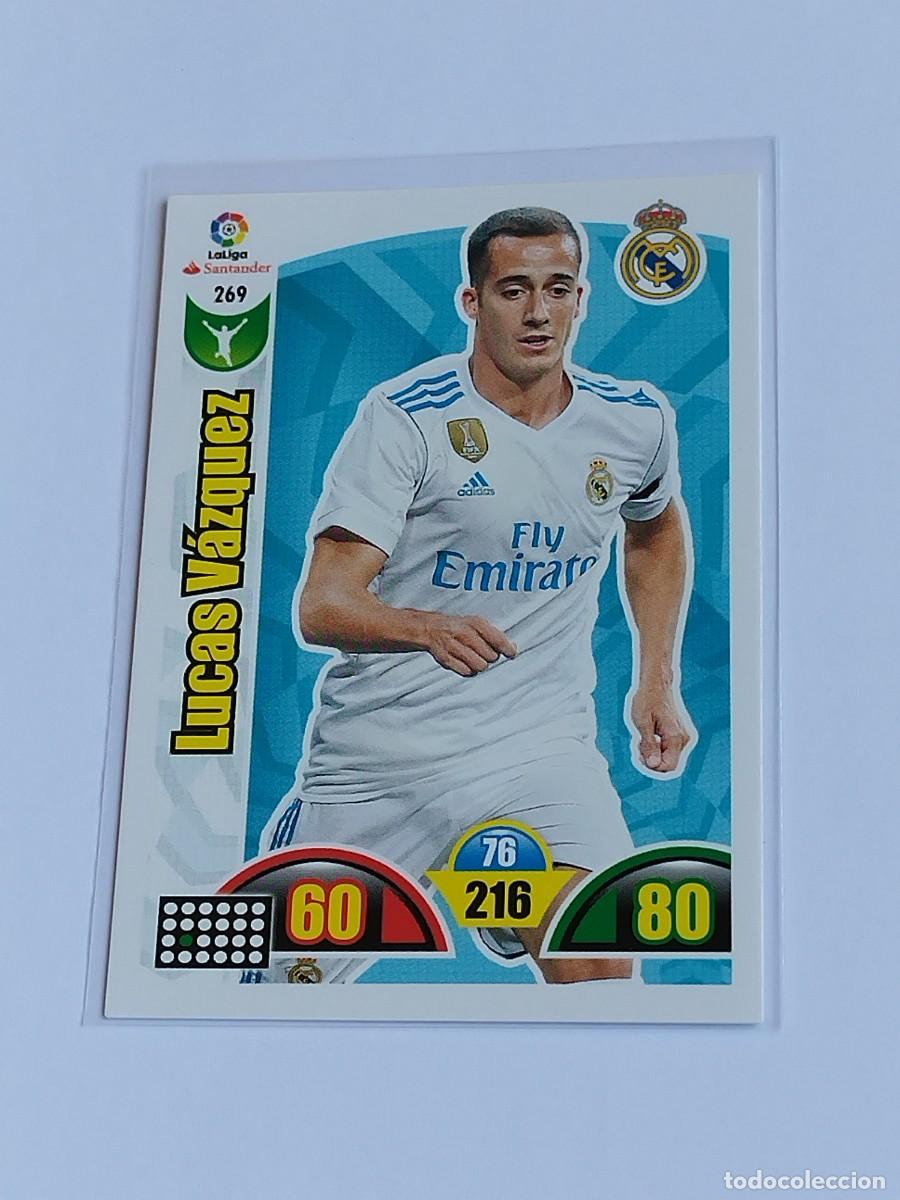 Cromos de F&uacute;tbol: LUCAS V&Aacute;ZQUEZ #269 REAL MADRID - ADRENALYN XL LA LIGA SANTANDER 2017 2018 - PANINI 17 18 CROMO
