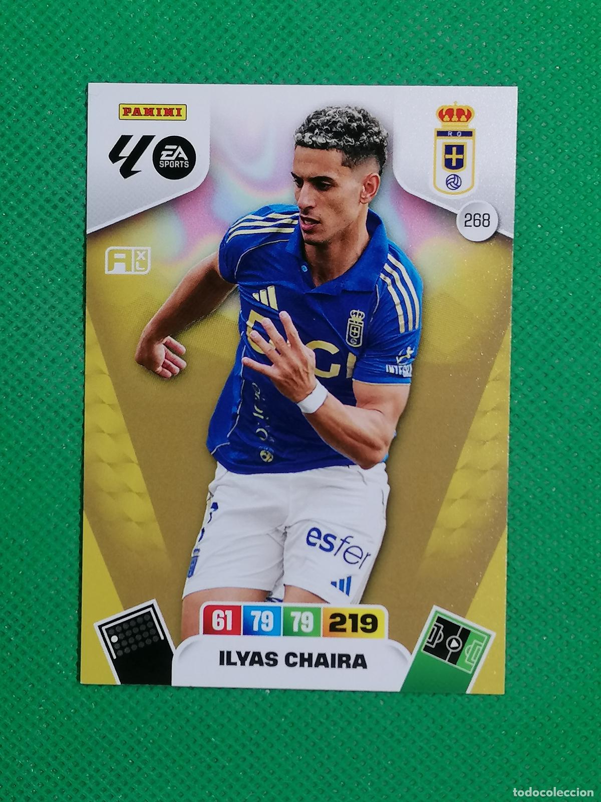 Cromos de F&uacute;tbol: 268 ILYAS CHAIRA REAL OVIEDO ⚽ LIGA ADRENALYN XL 2025 2026 25 26 ⚽