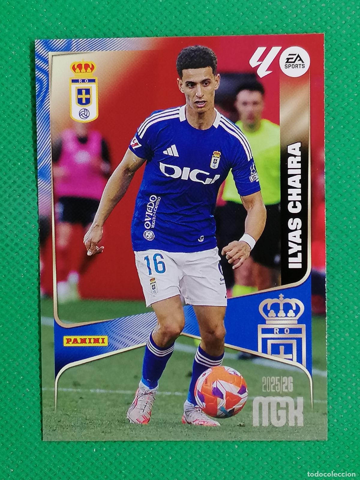 Cromos de F&uacute;tbol: 286 ILYAS CHAIRA REAL OVIEDO ⚽ MEGACRACKS LIGA 2025 2026 25 26 ⚽