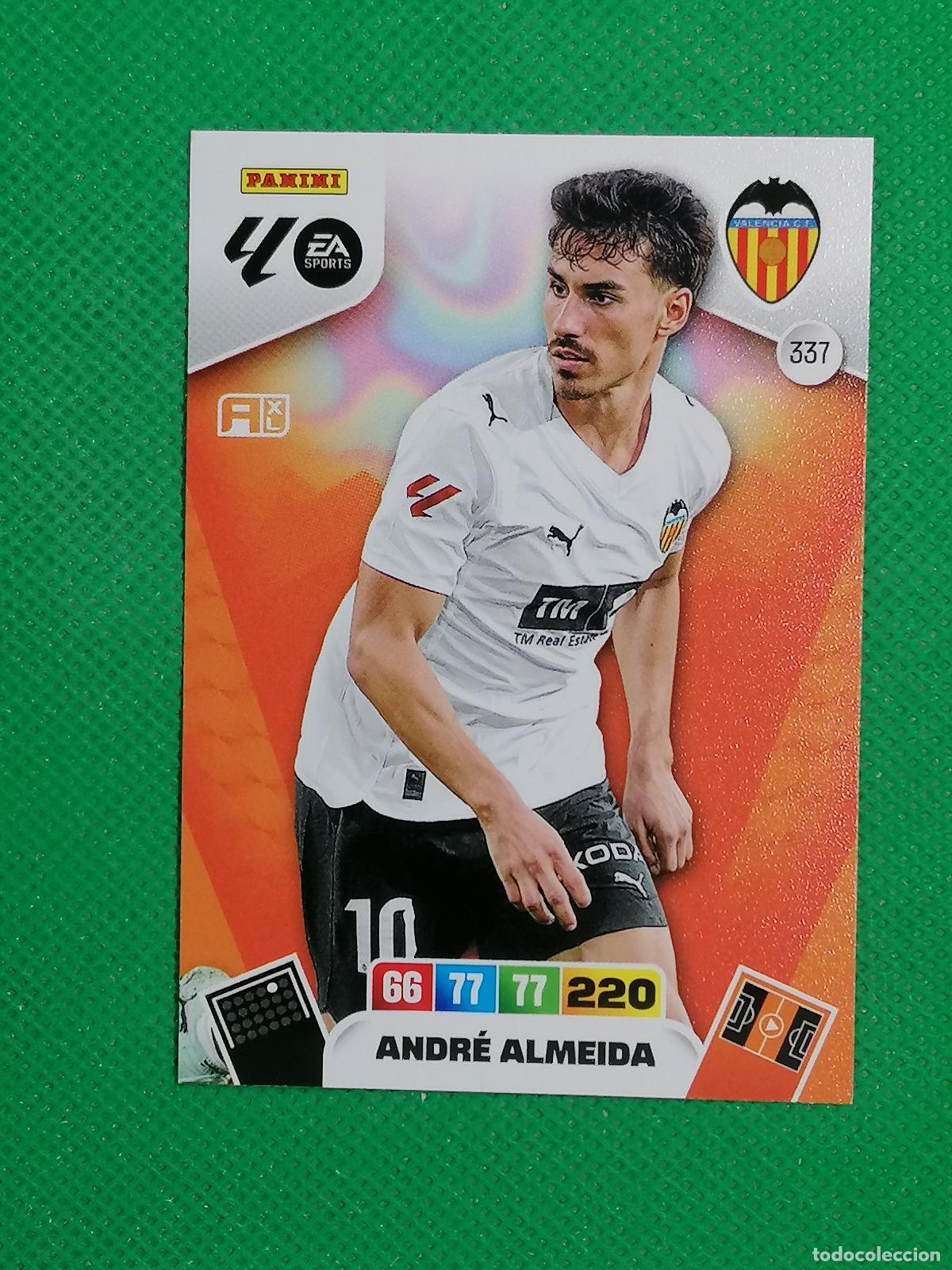 Football Stickers: 337 ANDRE ALMEIDA VALENCIA ⚽ LIGA ADRENALYN XL 2025 2026 25 26 ⚽