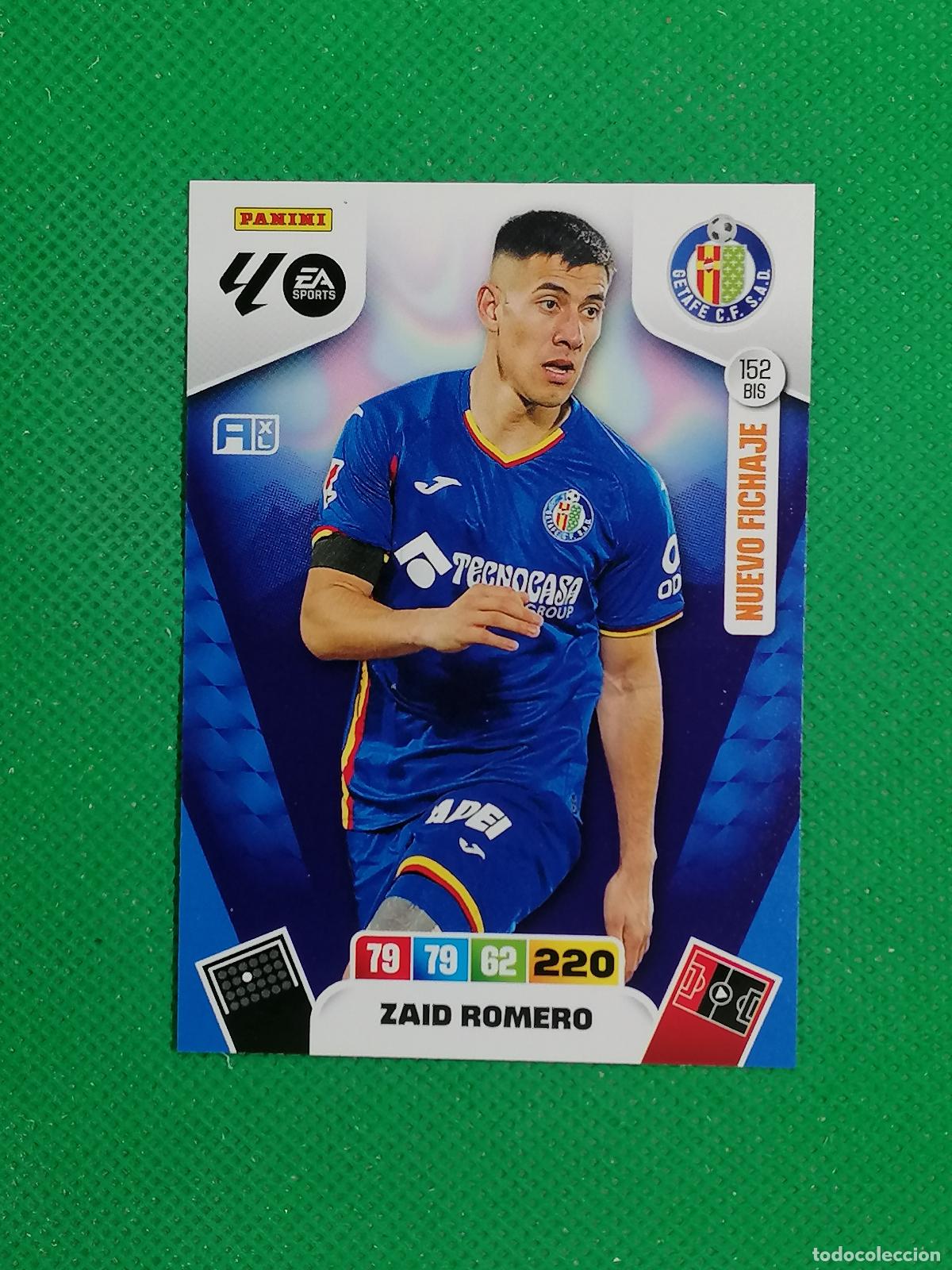 Cromos de F&uacute;tbol: 152BIS 152 BIS ZAID ROMERO GETAFE NUEVO FICHAJE ⚽ LIGA ADRENALYN XL 2025 2026 25 26 ⚽