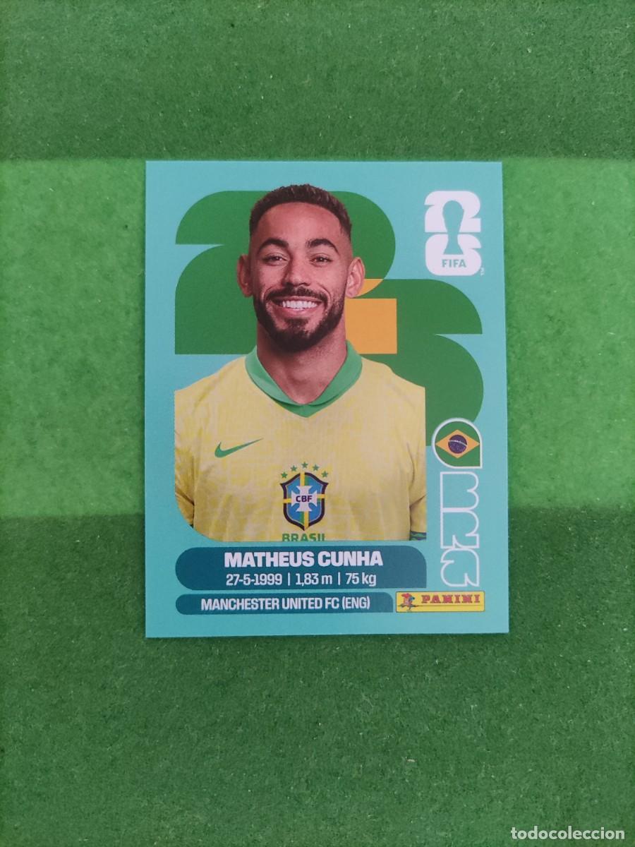 Cromos de F&uacute;tbol: Cunha Brasil BRA 17 Sticker Mundial 2026 FIFA World Cup / Sin pegar