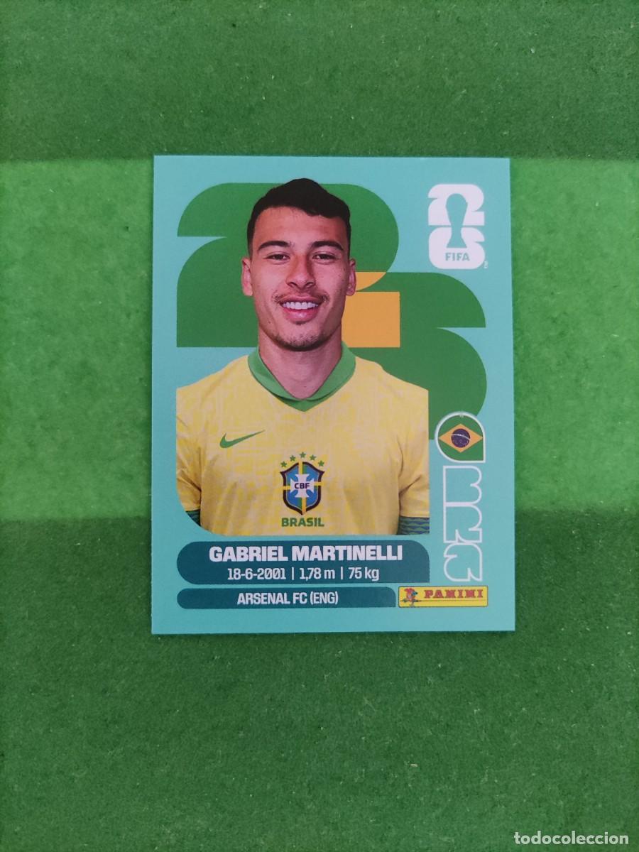 Cromos de F&uacute;tbol: Martinelli Brasil BRA 18 Sticker Mundial 2026 FIFA World Cup / Sin pegar