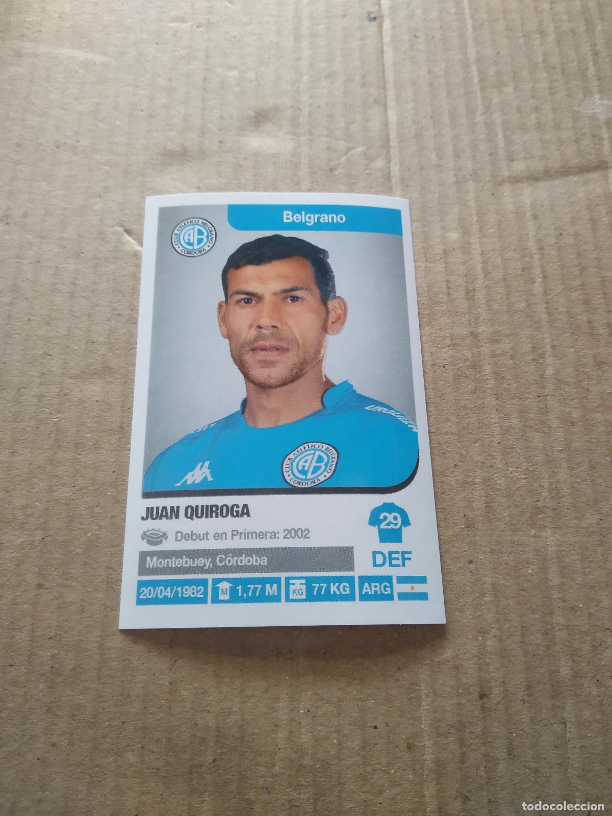 Cartes &agrave; collectionner de Football: 70 JUAN QUIROGA BELGRANO CROMO FUTBOL ARGENTINO 18-19 PANINI LIGA ARGENTINA 2018-2019