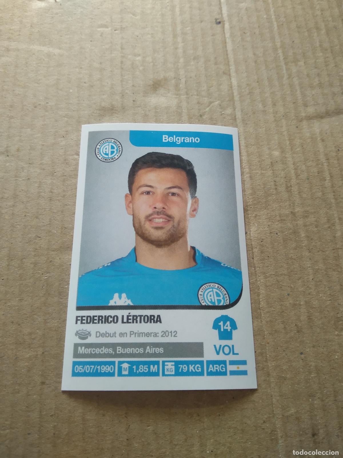 Cartes &agrave; collectionner de Football: 72 FEDERICO LERTORA BELGRANO CROMO FUTBOL ARGENTINO 18-19 PANINI LIGA ARGENTINA 2018-2019
