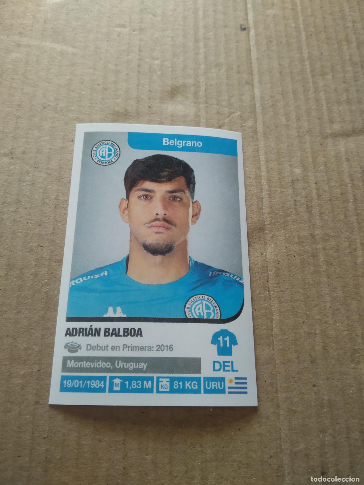Cartes &agrave; collectionner de Football: 75 ADRIAN BALBOA BELGRANO CROMO FUTBOL ARGENTINO 18-19 PANINI LIGA ARGENTINA 2018-2019