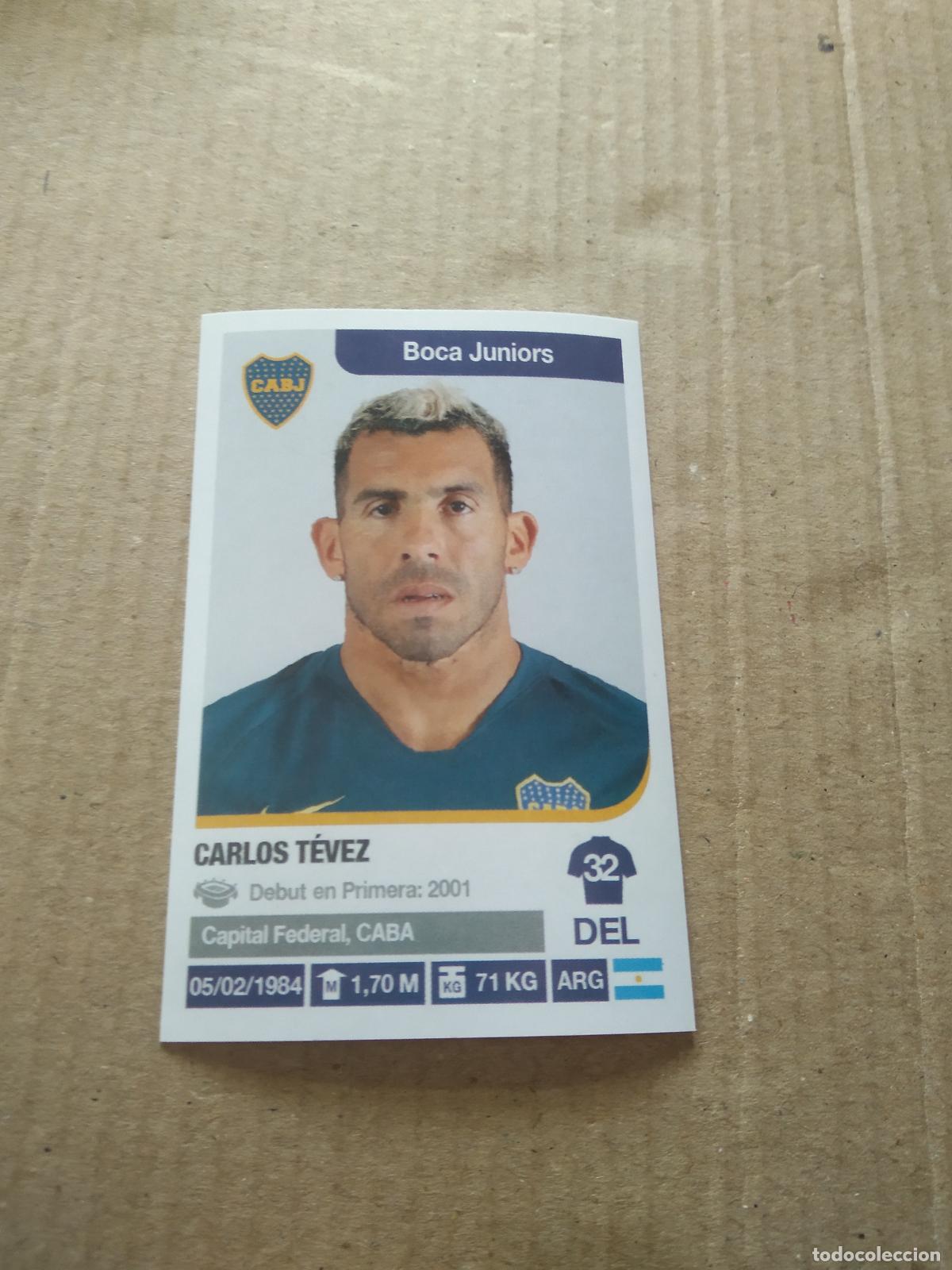 Cromos de F&uacute;tbol: 91 CARLOS TEVEZ BOCA JUNIORS CROMO FUTBOL ARGENTINO 18-19 PANINI LIGA ARGENTINA 2018-2019