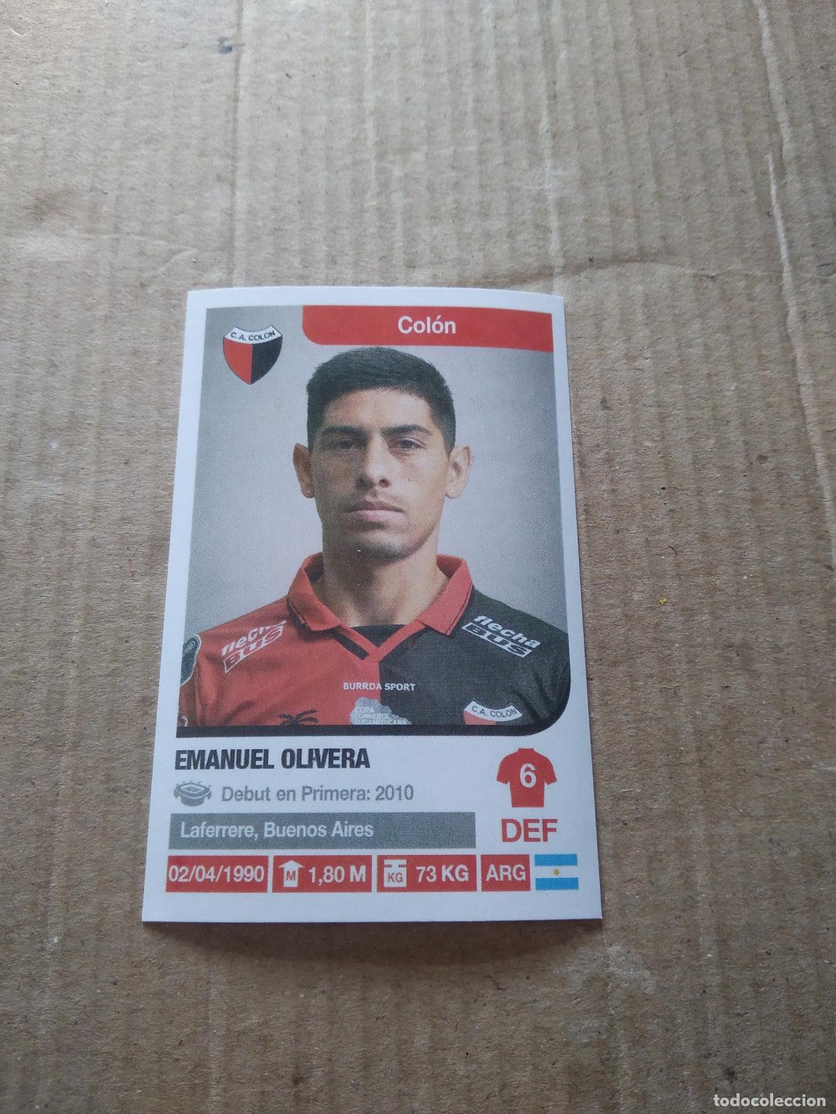 Cromos de F&uacute;tbol: 97 EMANUEL OLIVERA COLON CROMO FUTBOL ARGENTINO 18-19 PANINI LIGA ARGENTINA 2018-2019