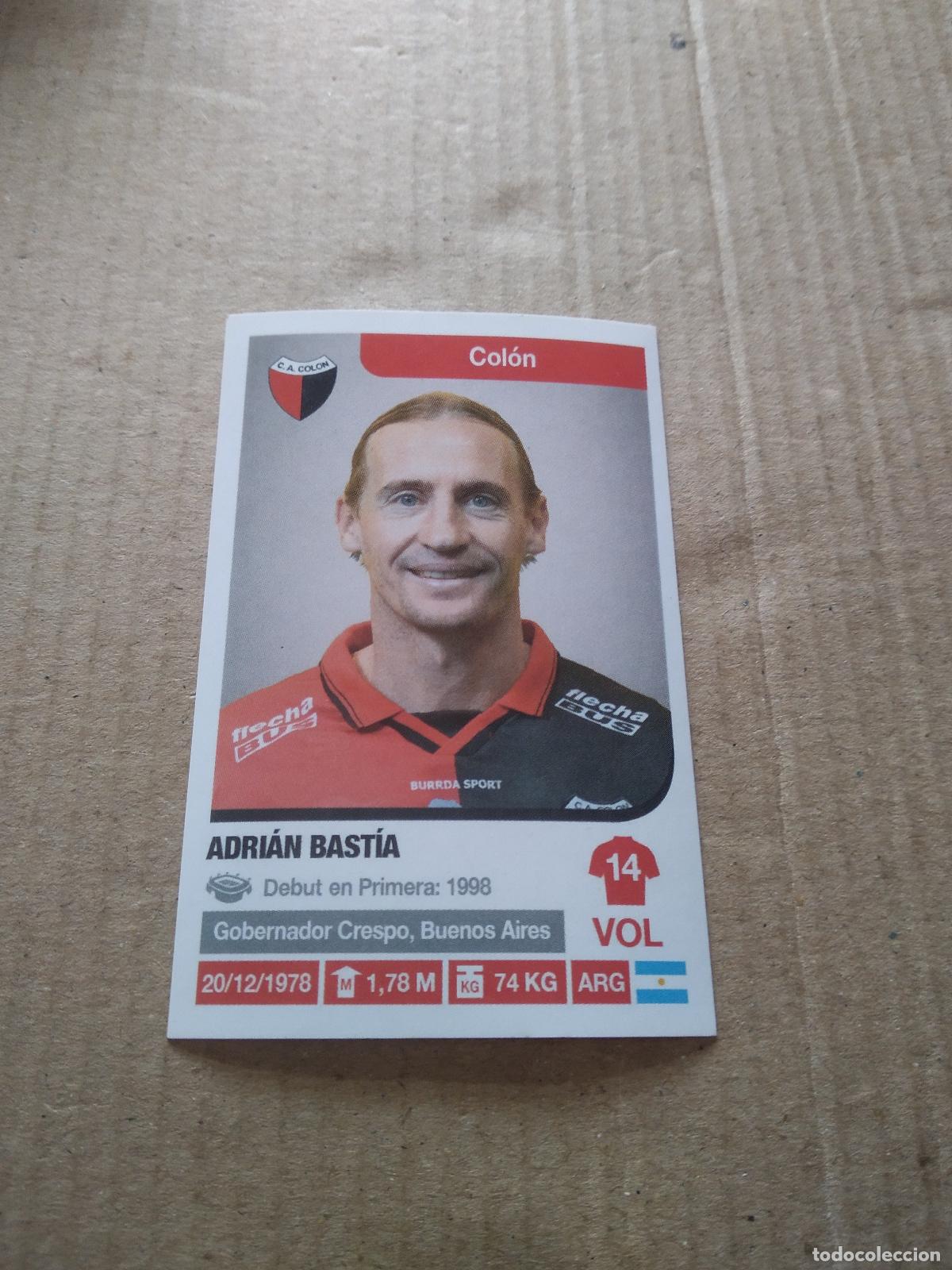 Cromos de F&uacute;tbol: 103 ADRIAN BASTIA COLON CROMO FUTBOL ARGENTINO 18-19 PANINI LIGA ARGENTINA 2018-2019