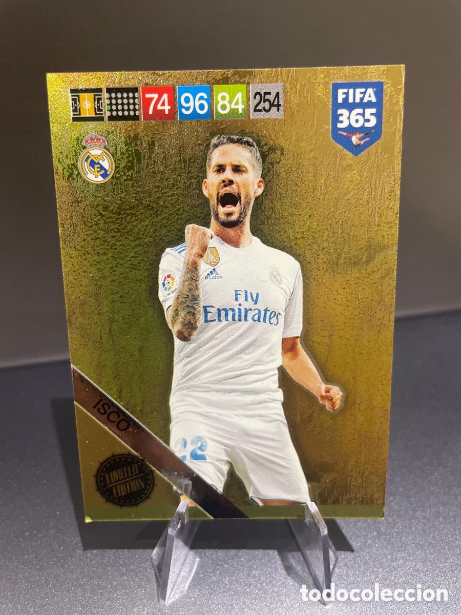 Cromos de F&uacute;tbol: Isco Limited Edition Panini Adrenalyn FIFA 365 Real Madrid