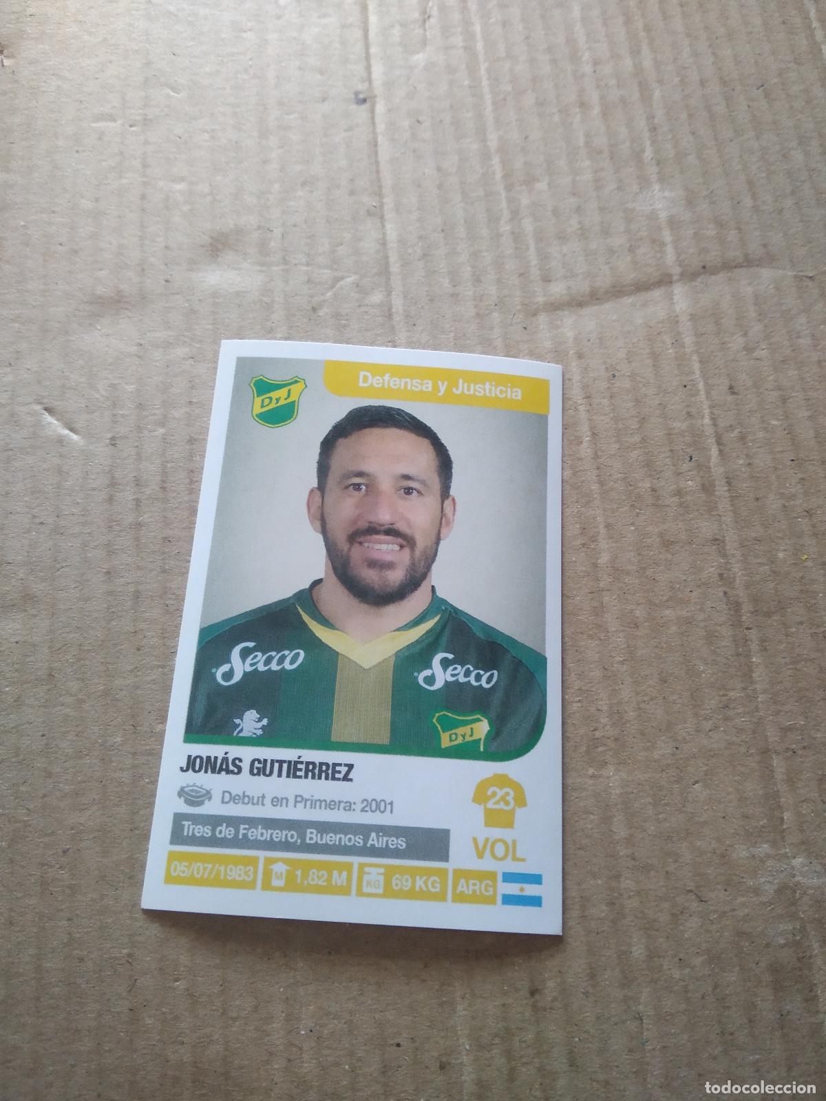 Cromos de F&uacute;tbol: 116 JONAS GUTIERREZ DEFENSA Y JUSTICIA CROMO FUTBOL ARGENTINO 18-19 PANINI LIGA ARGENTINA 2018-2019