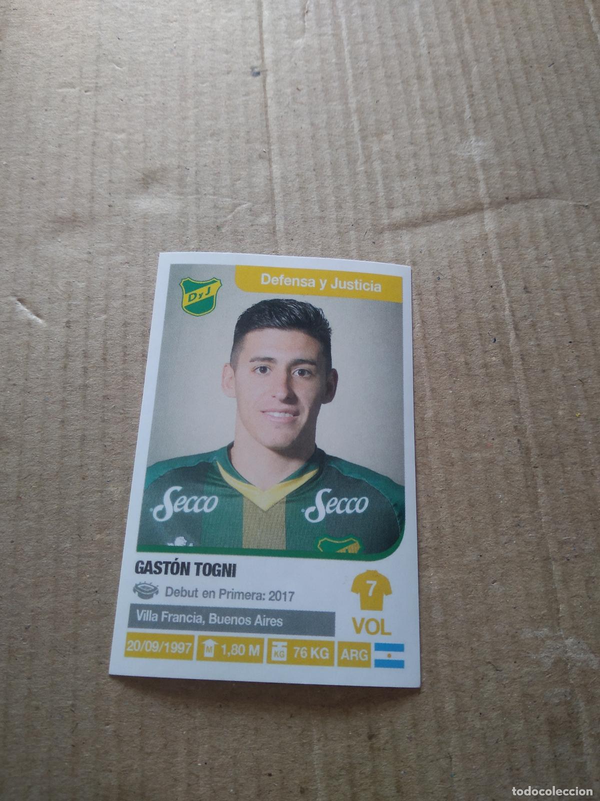 Cromos de F&uacute;tbol: 117 GASTON TOGNI DEFENSA Y JUSTICIA CROMO FUTBOL ARGENTINO 18-19 PANINI LIGA ARGENTINA 2018-2019