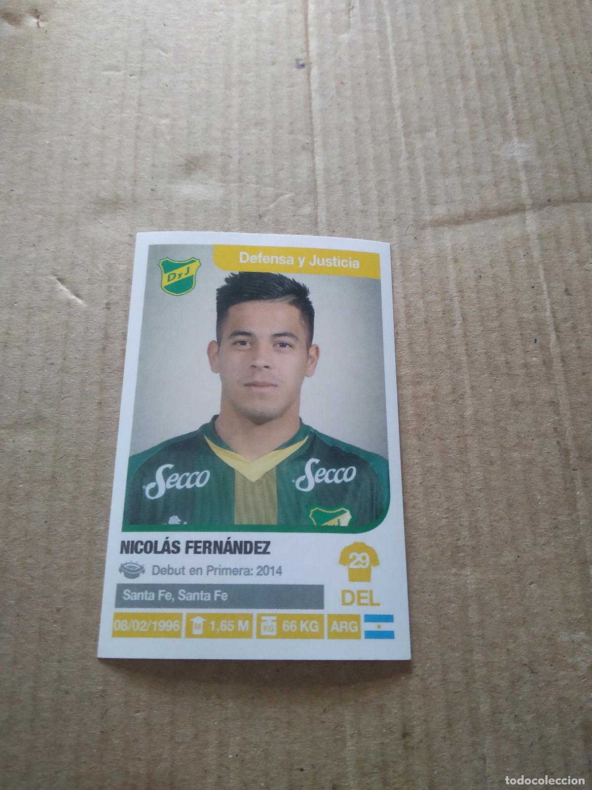 Cromos de F&uacute;tbol: 120 NICOLAS FERNANDEZ DEFENSA JUSTICIA CROMO FUTBOL ARGENTINO 18-19 PANINI LIGA ARGENTINA 2018-2019