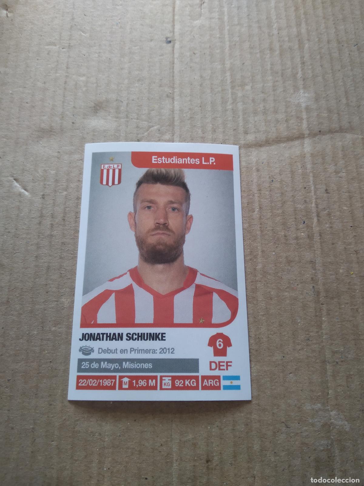 Fu&szlig;ball-Sticker: 126 JONATHAN SCHUNKE ESTUDIANTES PLATA CROMO FUTBOL ARGENTINO 18-19 PANINI LIGA ARGENTINA 2018-2019