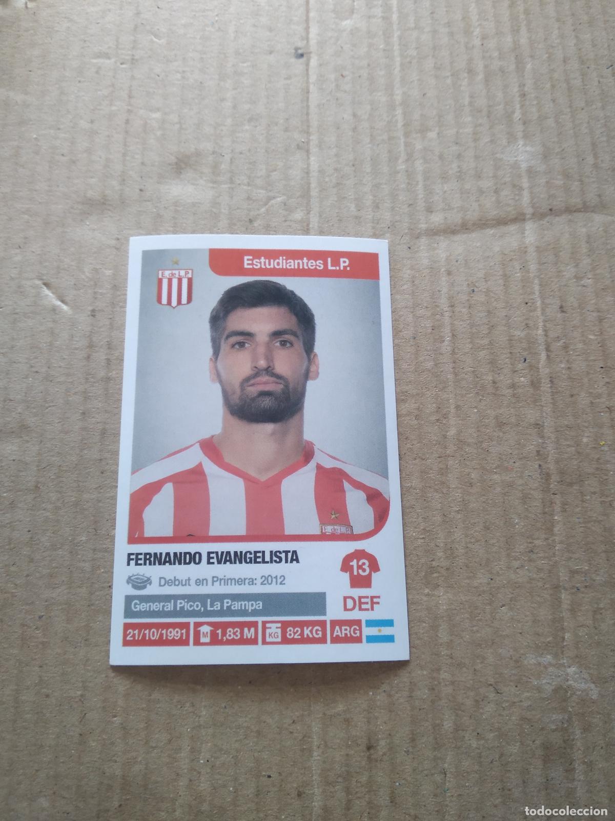 Cromos de F&uacute;tbol: 128 FERNANDO EVANGELISTA ESTUDIANTES CROMO FUTBOL ARGENTINO 18-19 PANINI LIGA ARGENTINA 2018-2019
