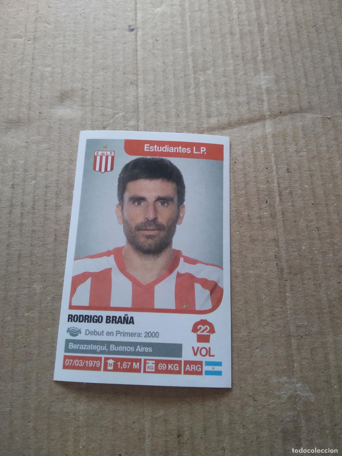 Cromos de F&uacute;tbol: 131 RODRIGO BRA&Ntilde;A ESTUDIANTES CROMO FUTBOL ARGENTINO 18-19 PANINI LIGA ARGENTINA 2018-2019