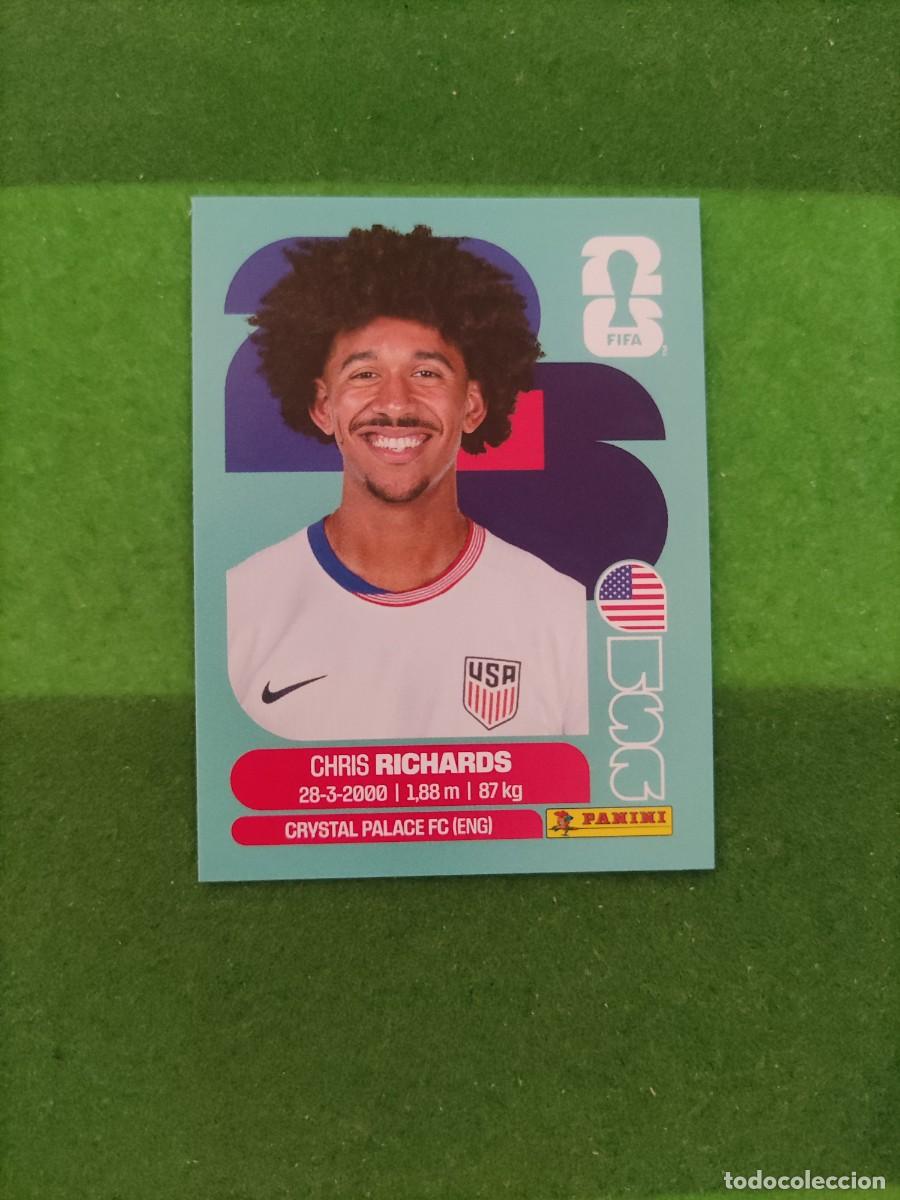 Cromos de F&uacute;tbol: Richards Estados Unidos USA 3 Sticker Mundial 2026 FIFA World Cup / Sin pegar