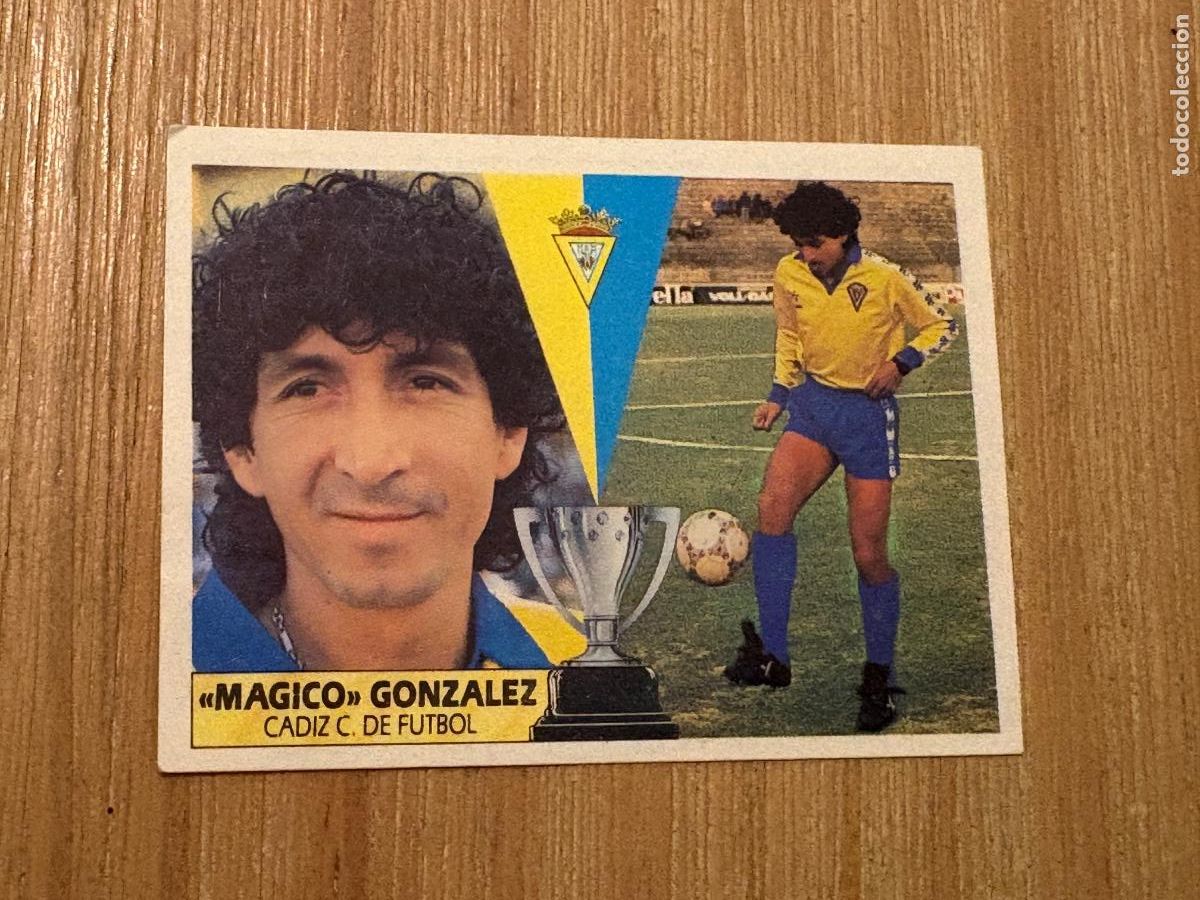 Cromos de F&uacute;tbol: 19. CROMO SIN PEGAR LIGA ESTE 1987-88 87-88 M&Aacute;GICO GONZ&Aacute;LEZ CADIZ