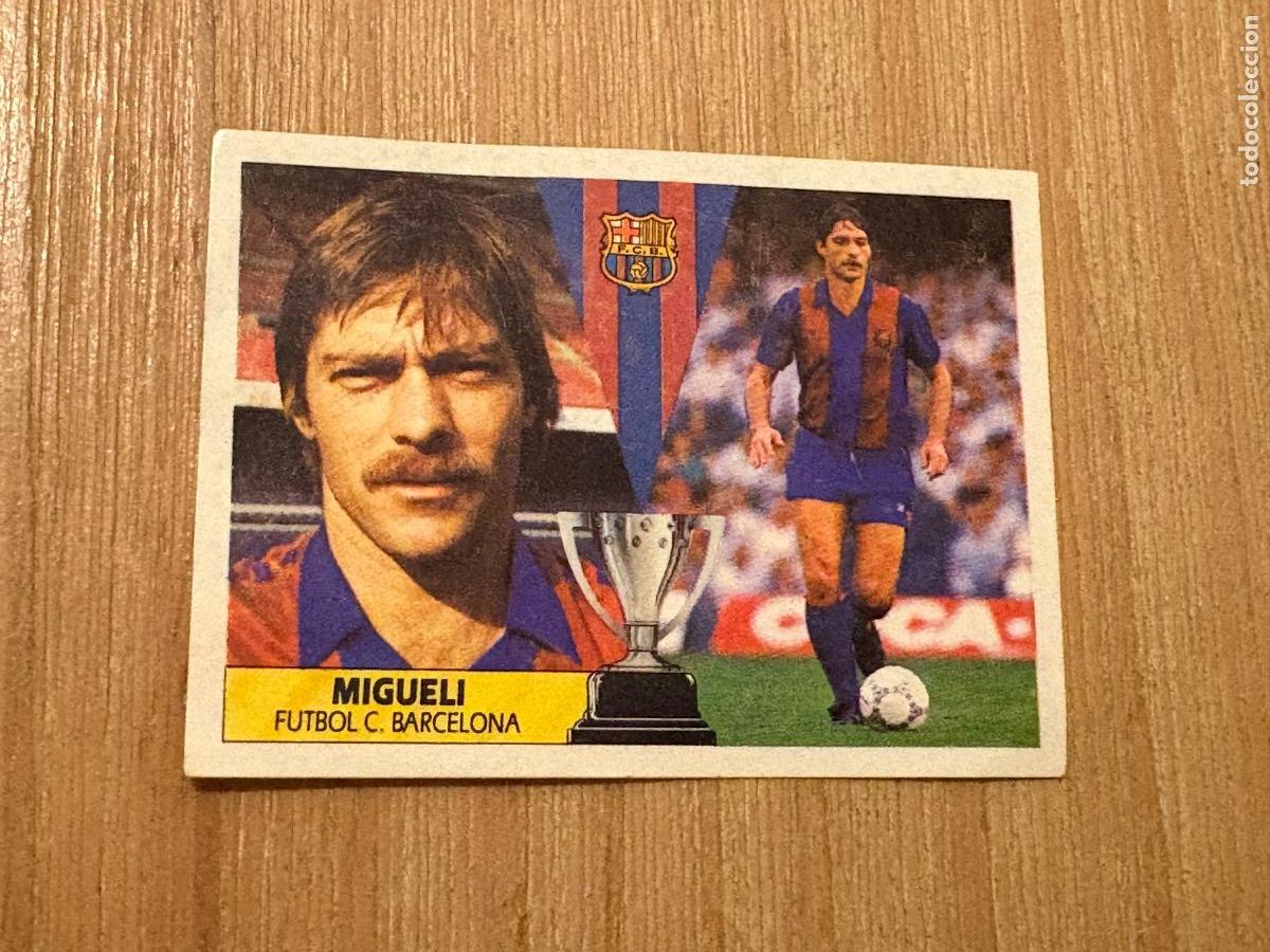 Cromos de F&uacute;tbol: 19. CROMO SIN PEGAR LIGA ESTE 1987-88 87-88 MIGUELI BARCELONA