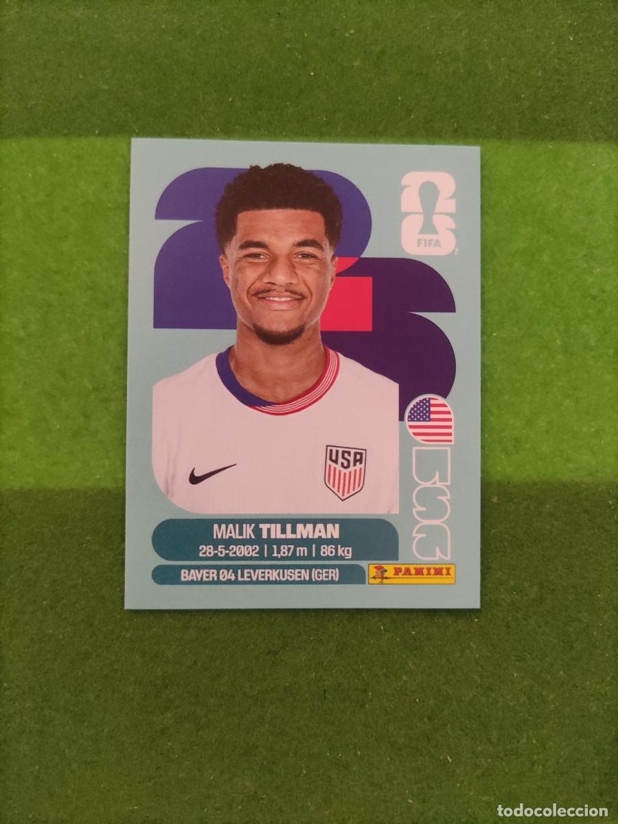 Cromos de F&uacute;tbol: Tillman Estados Unidos USA 15 Sticker Mundial 2026 FIFA World Cup / Sin pegar