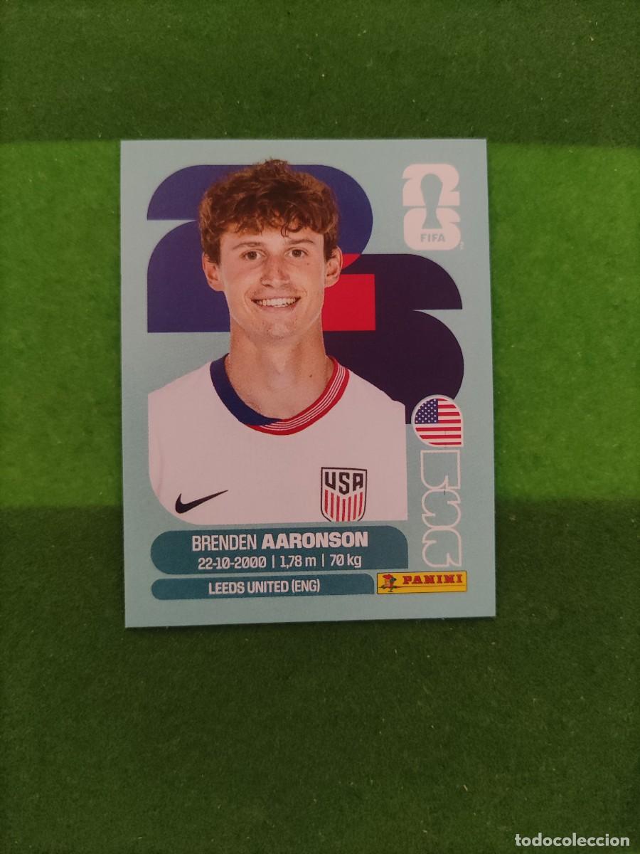 Cromos de F&uacute;tbol: Aaronson Estados Unidos USA 17 Sticker Mundial 2026 FIFA World Cup / Sin pegar