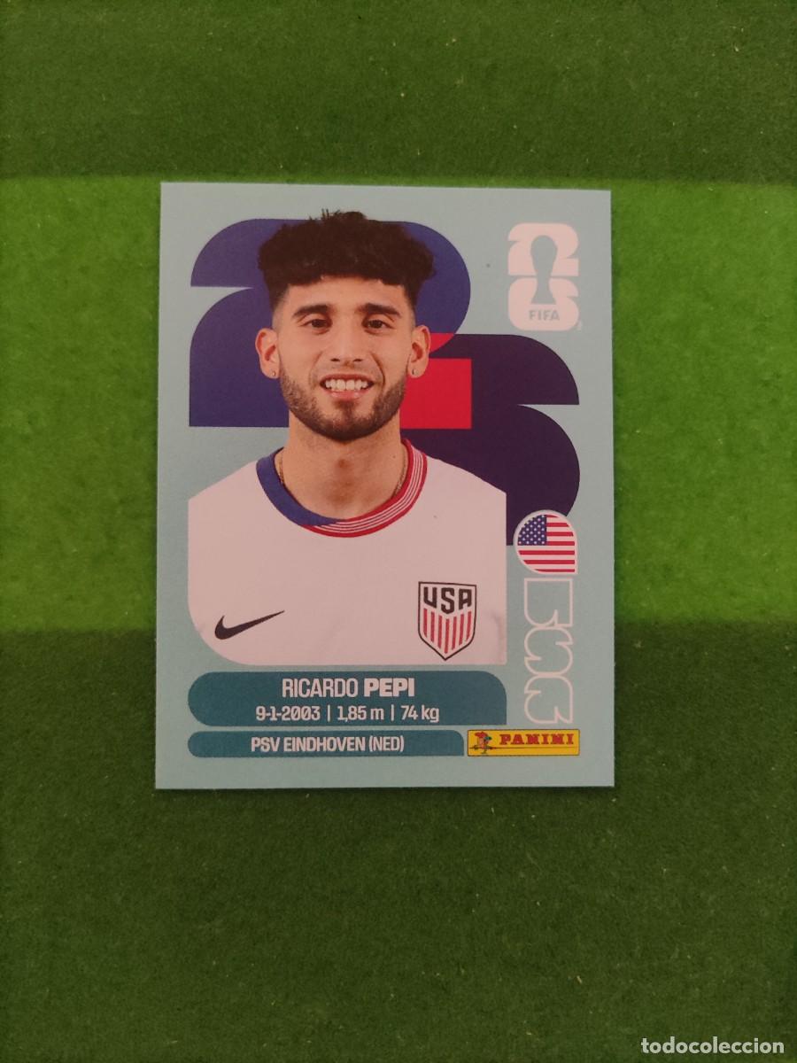Cromos de F&uacute;tbol: Pepi Estados Unidos USA 18 Sticker Mundial 2026 FIFA World Cup / Sin pegar