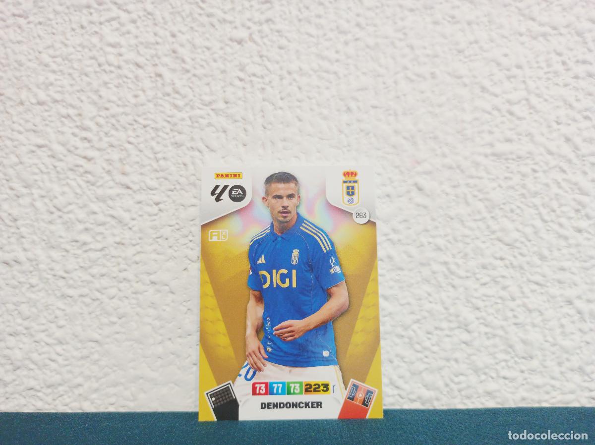Cromos de F&uacute;tbol: 263 DENDONCKER BASE REAL OVIEDO PANINI ADRENALYN XL 25 26