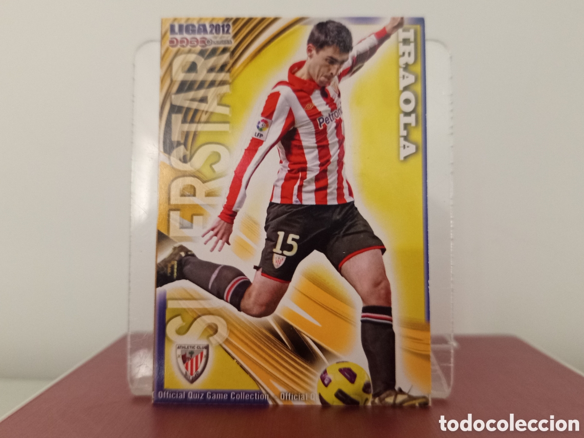Football Stickers: ❇️ CROMO ⚽ IRAOLA ATHLETIC DE BILBAO SUPERSTAR FICHAS LIGA QUIZ 11 12 2011 2012 MUNDICROMO ❇️