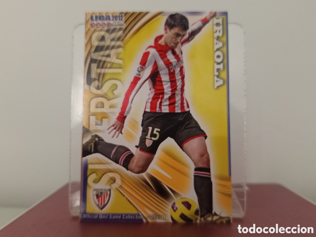 Football Stickers: ❇️ CROMO ⚽ IRAOLA ATHLETIC DE BILBAO SUPERSTAR FICHAS LIGA QUIZ 11 12 2011 2012 MUNDICROMO ❇️