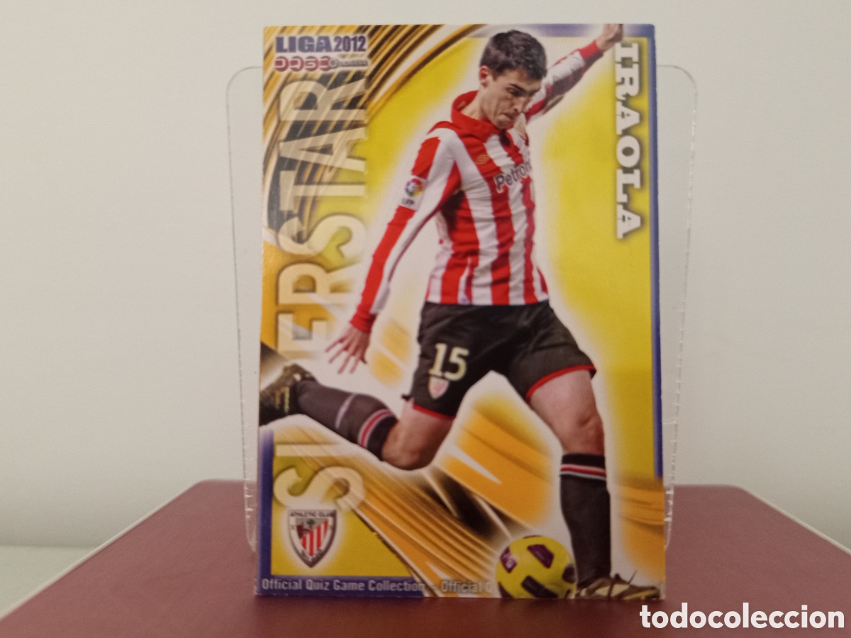 Football Stickers: ❇️ CROMO ⚽ IRAOLA ATHLETIC DE BILBAO SUPERSTAR FICHAS LIGA QUIZ 11 12 2011 2012 MUNDICROMO ❇️