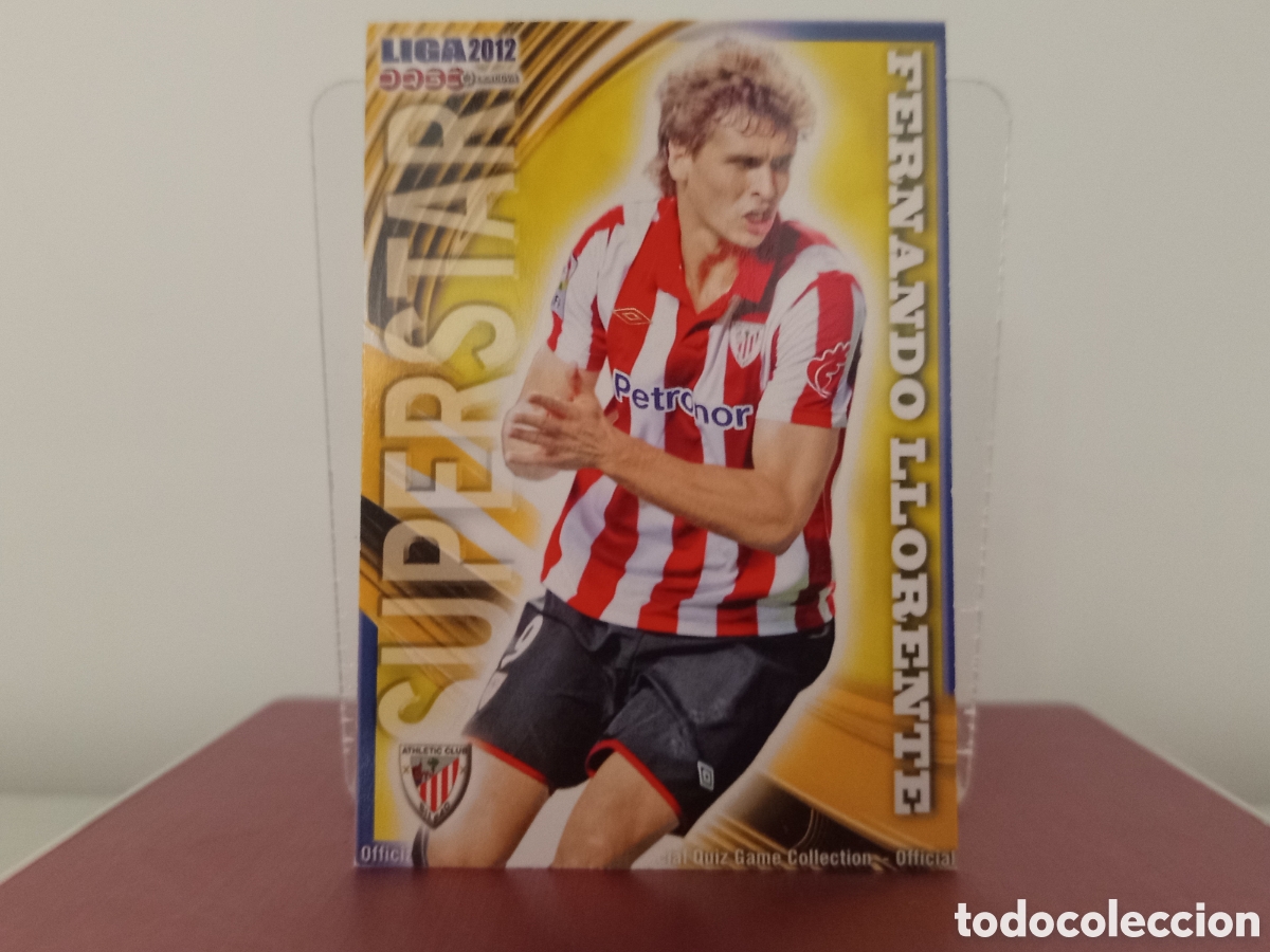 Football Stickers: ❇️ CROMO ⚽ FERNANDO LLORENTE ATHLETIC DE BILBAO SUPERSTAR FICHAS QUIZ 11 12 2011 2012 MUNDICROMO ❇️