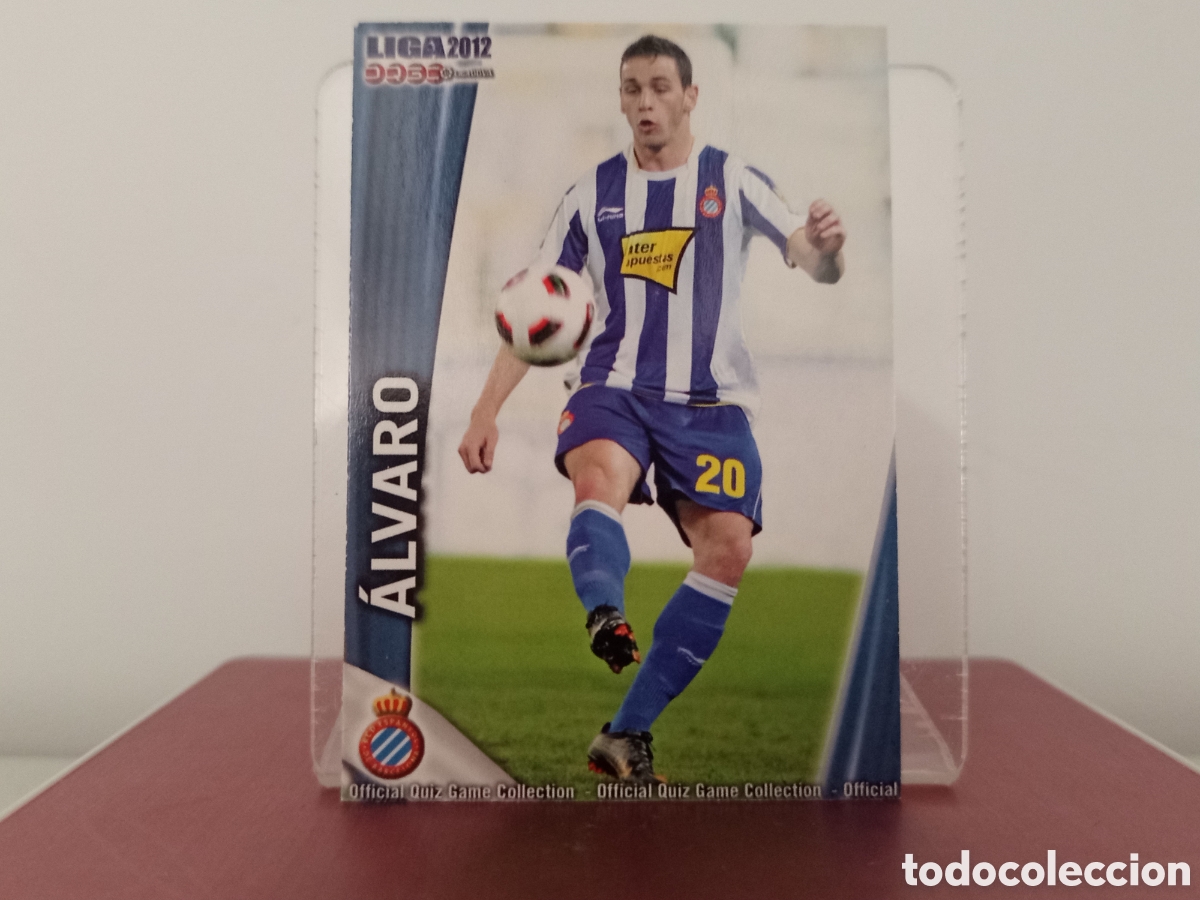 Cromos de F&uacute;tbol: ❇️ CROMO ⚽ &Aacute;LVARO ESPA&Ntilde;OL FICHAS LIGA QUIZ 11 12 2011 2012 MUNDICROMO ❇️